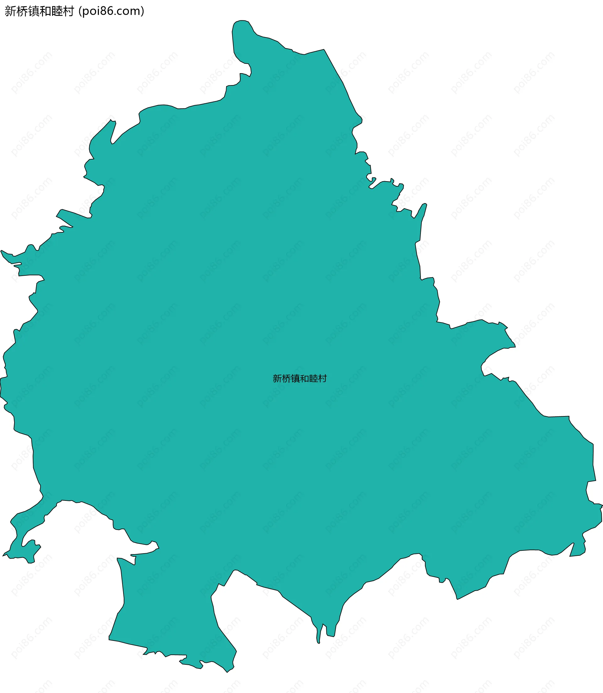 新桥镇和睦村边界地图