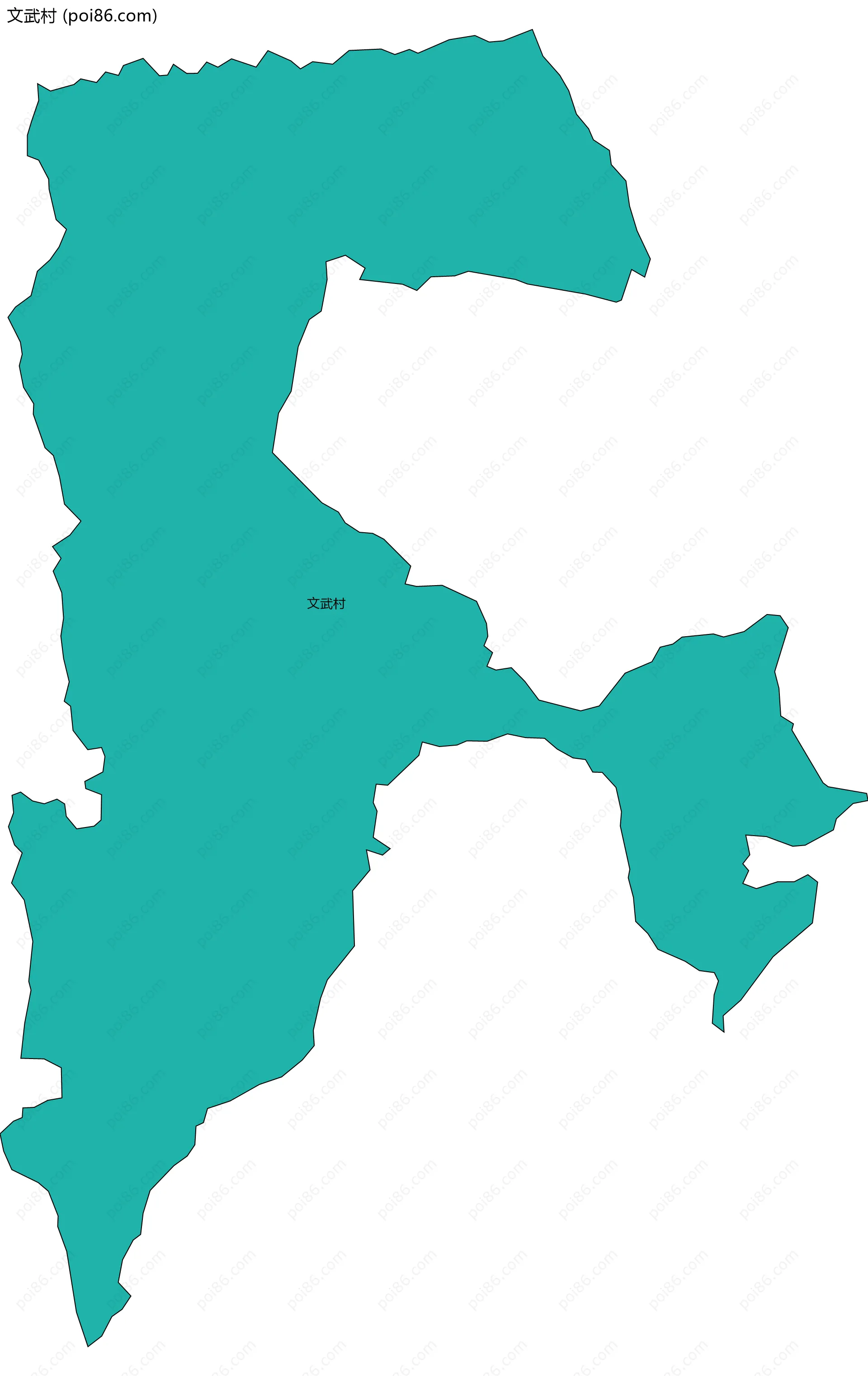 文武村边界地图
