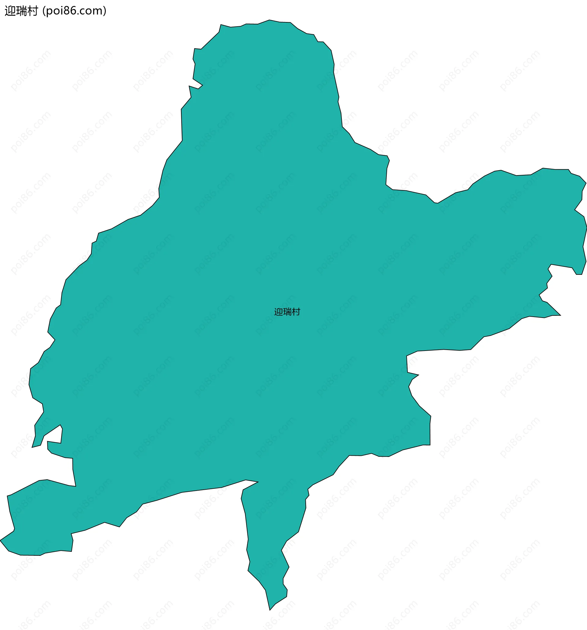 迎瑞村边界地图