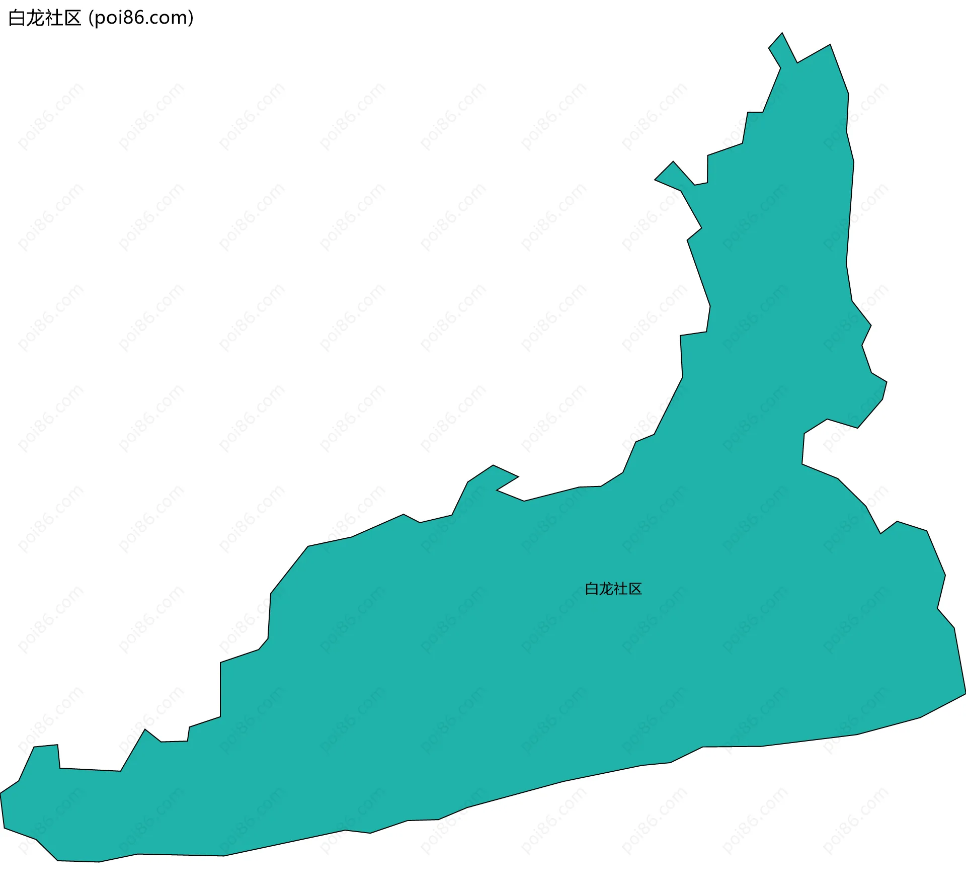 白龙社区边界地图