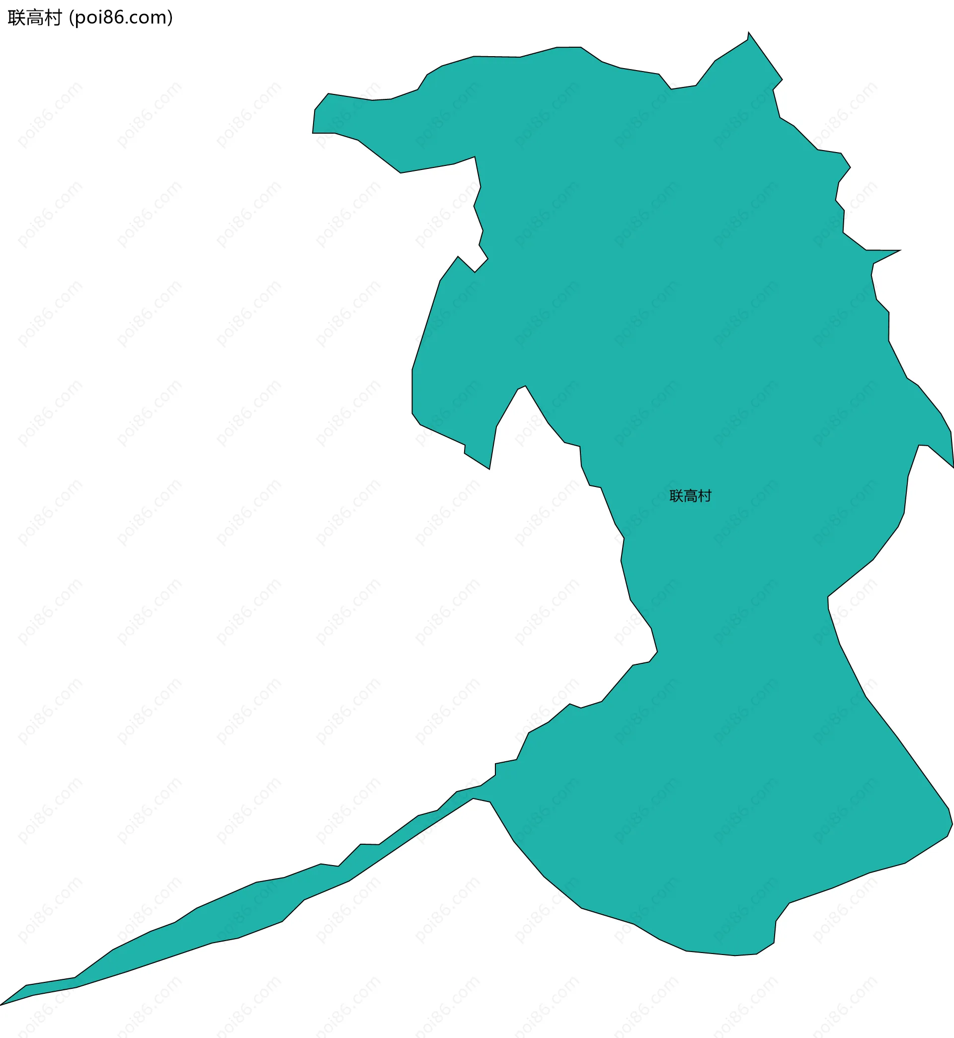 联高村边界地图