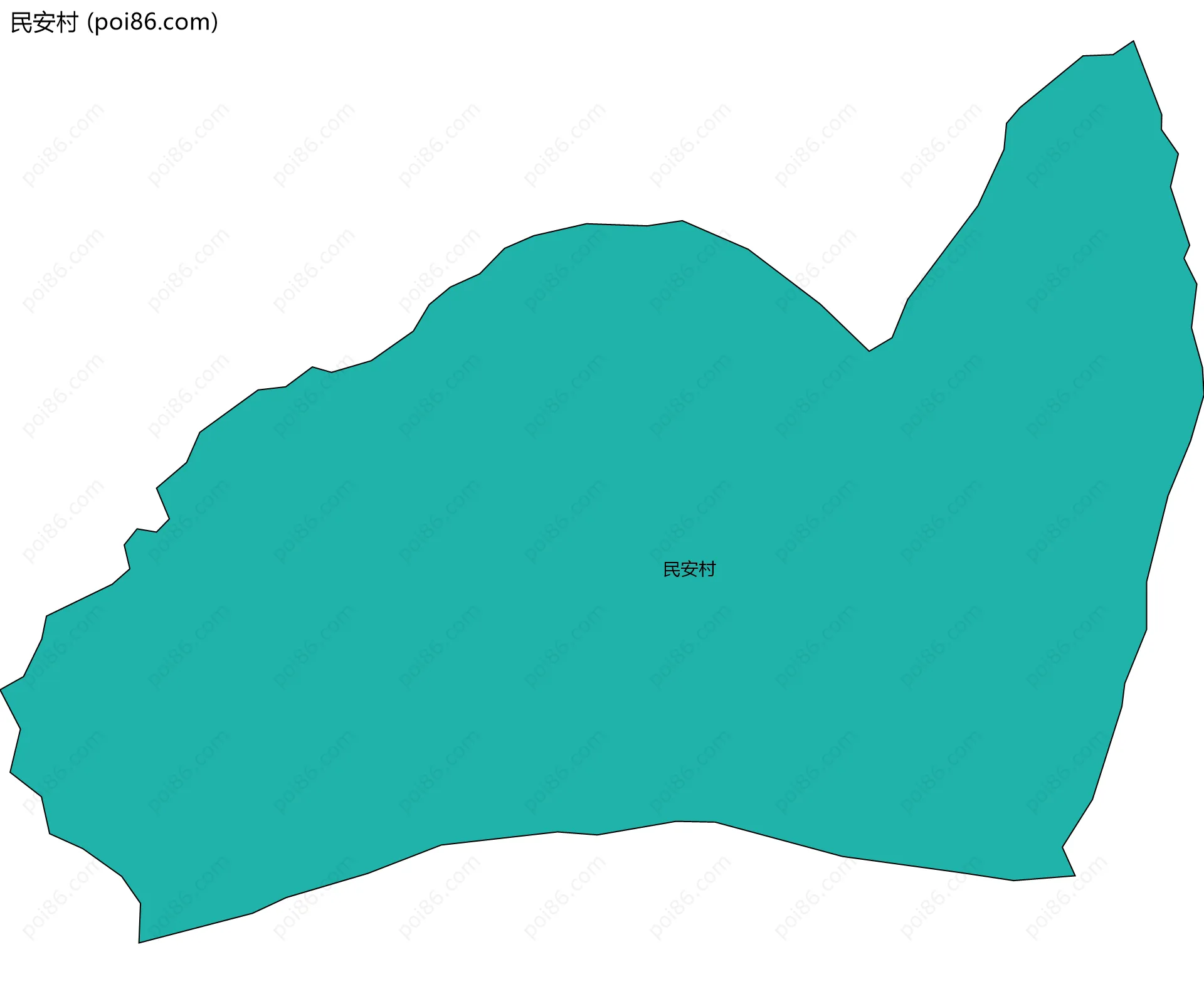 民安村边界地图