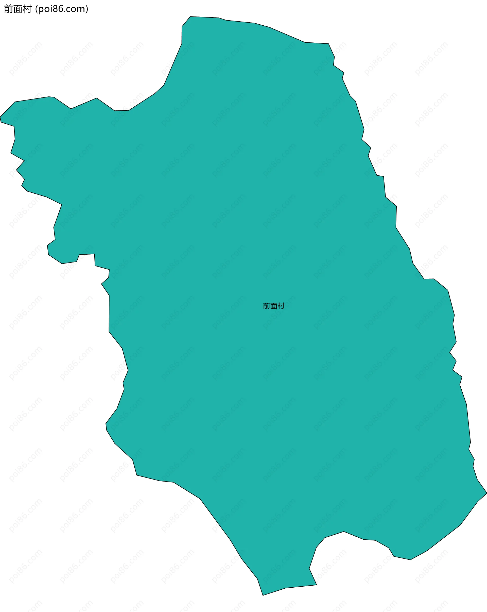 前面村边界地图