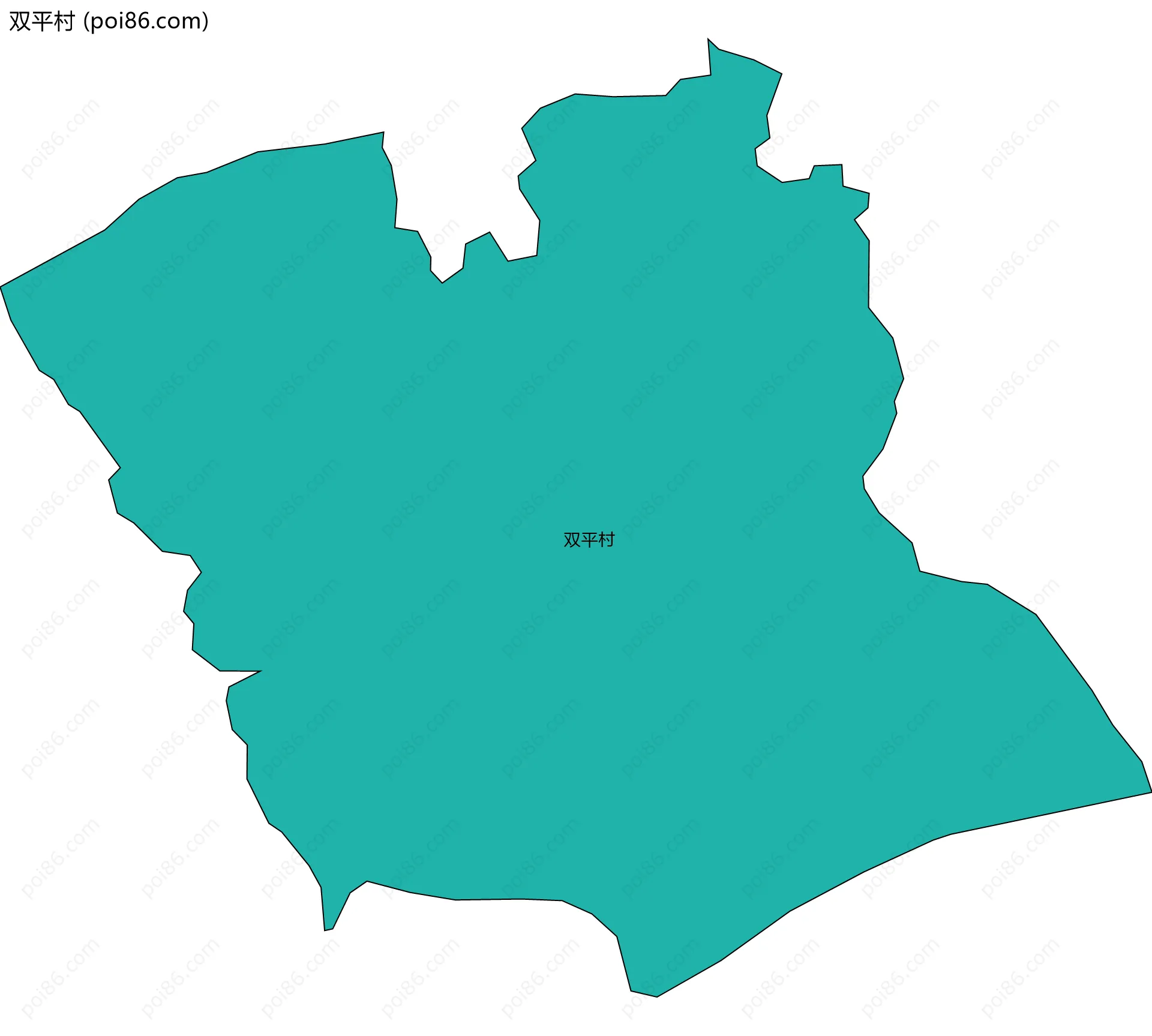 双平村边界地图