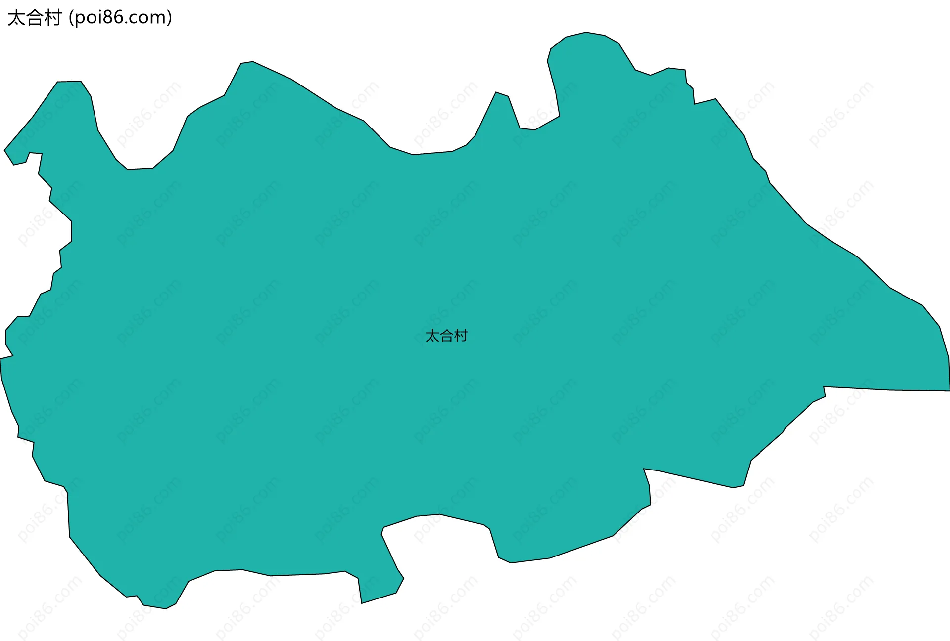 太合村边界地图