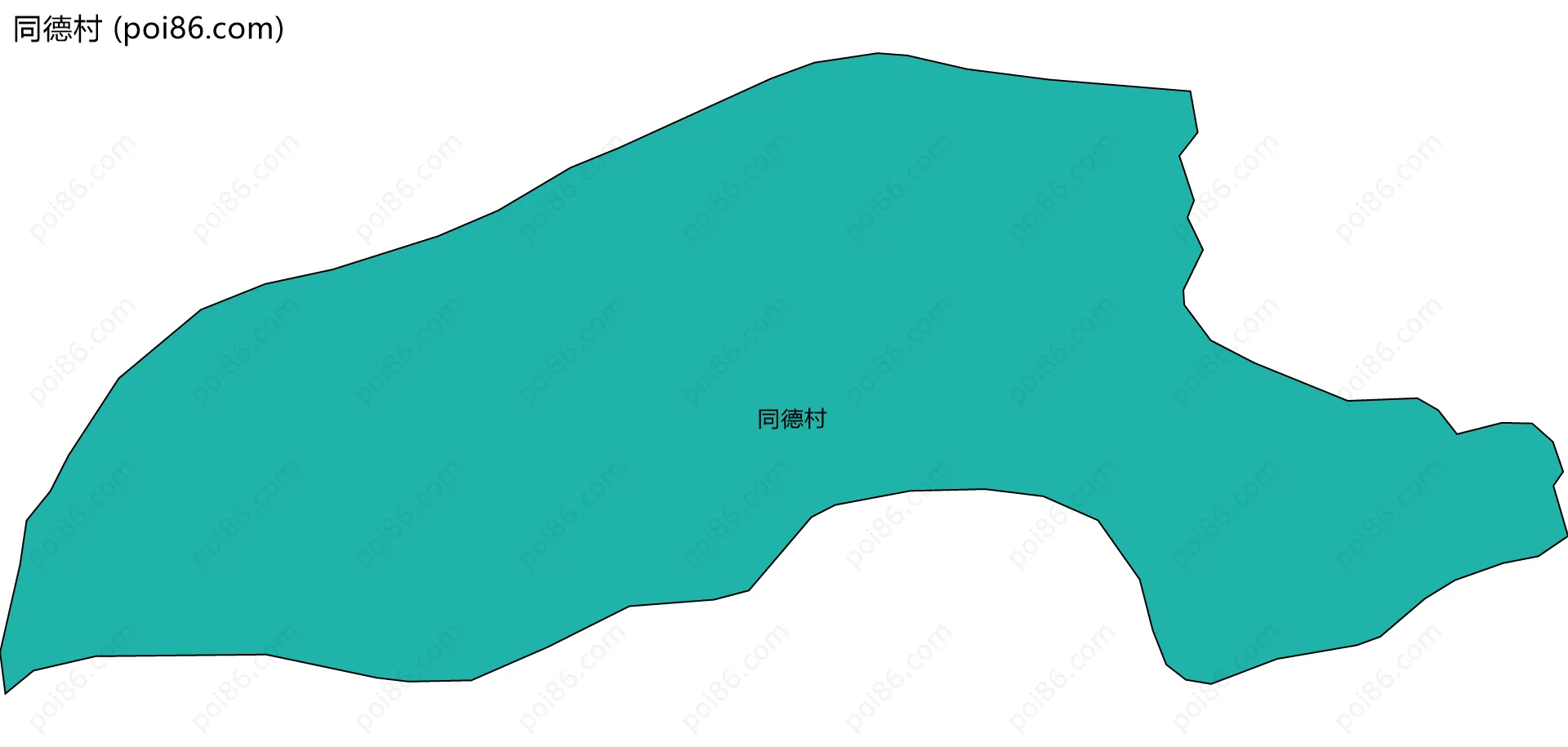 同德村边界地图