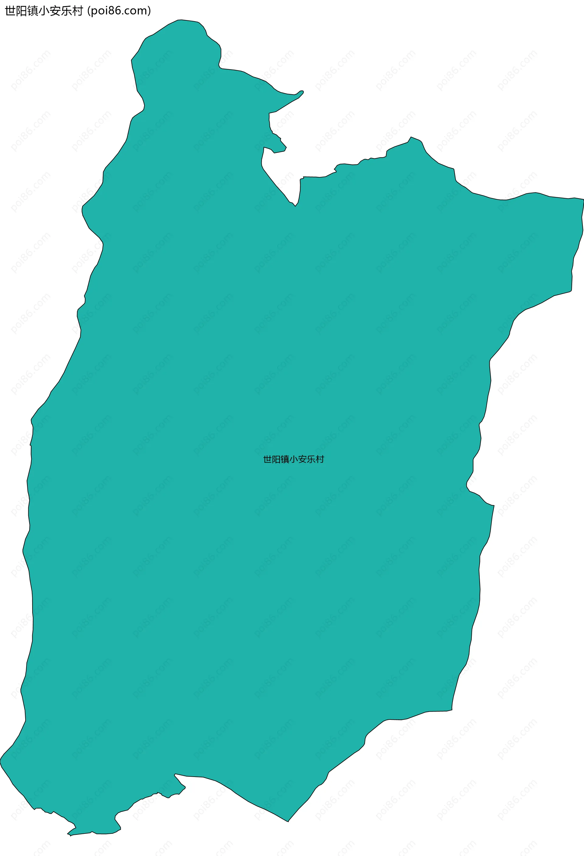 世阳镇小安乐村边界地图