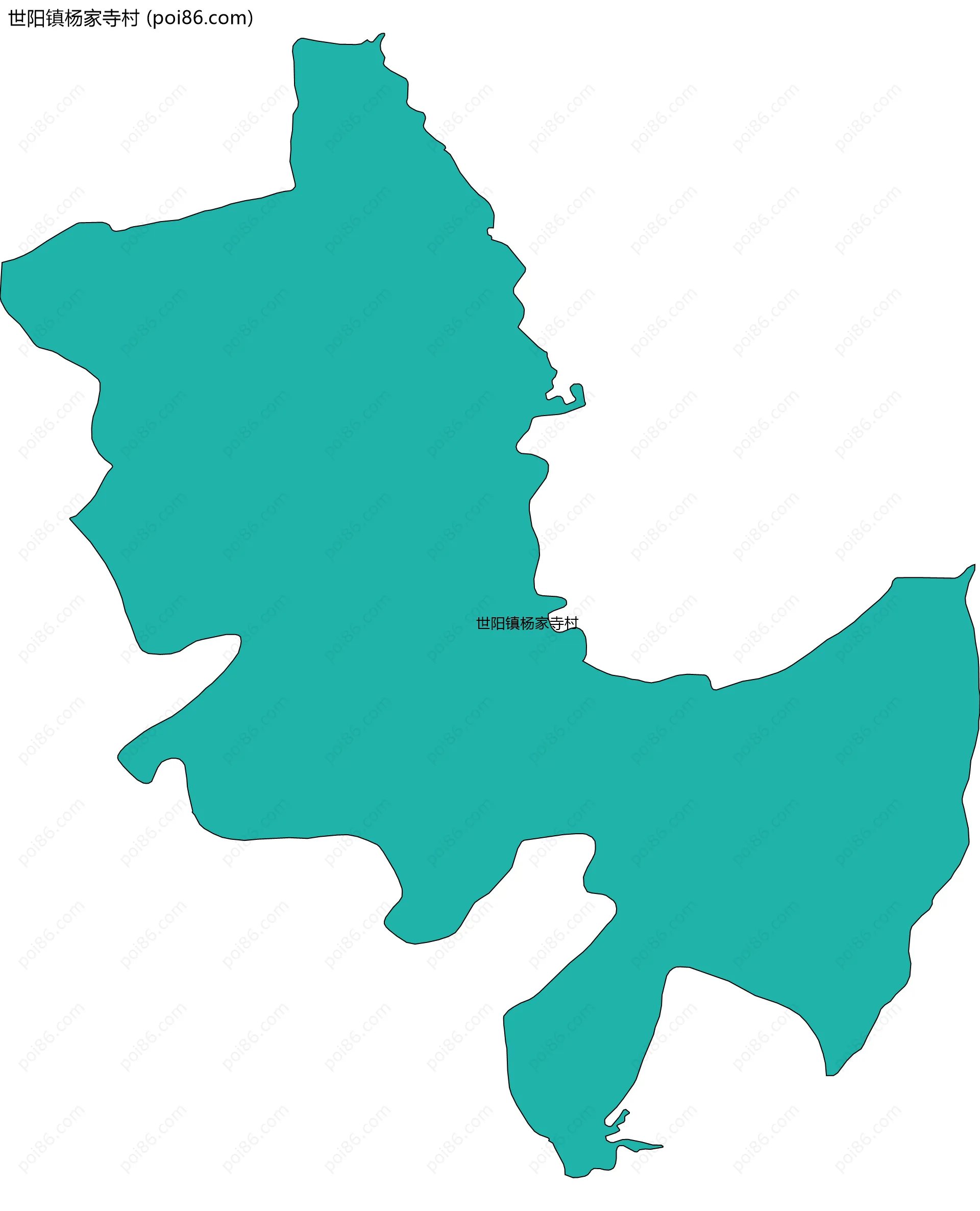 世阳镇杨家寺村边界地图