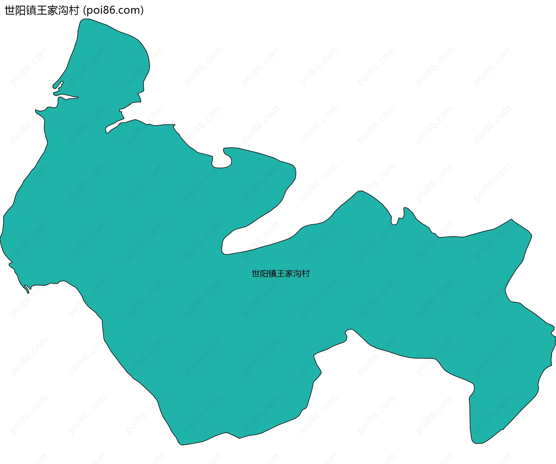 世阳镇王家沟村边界地图