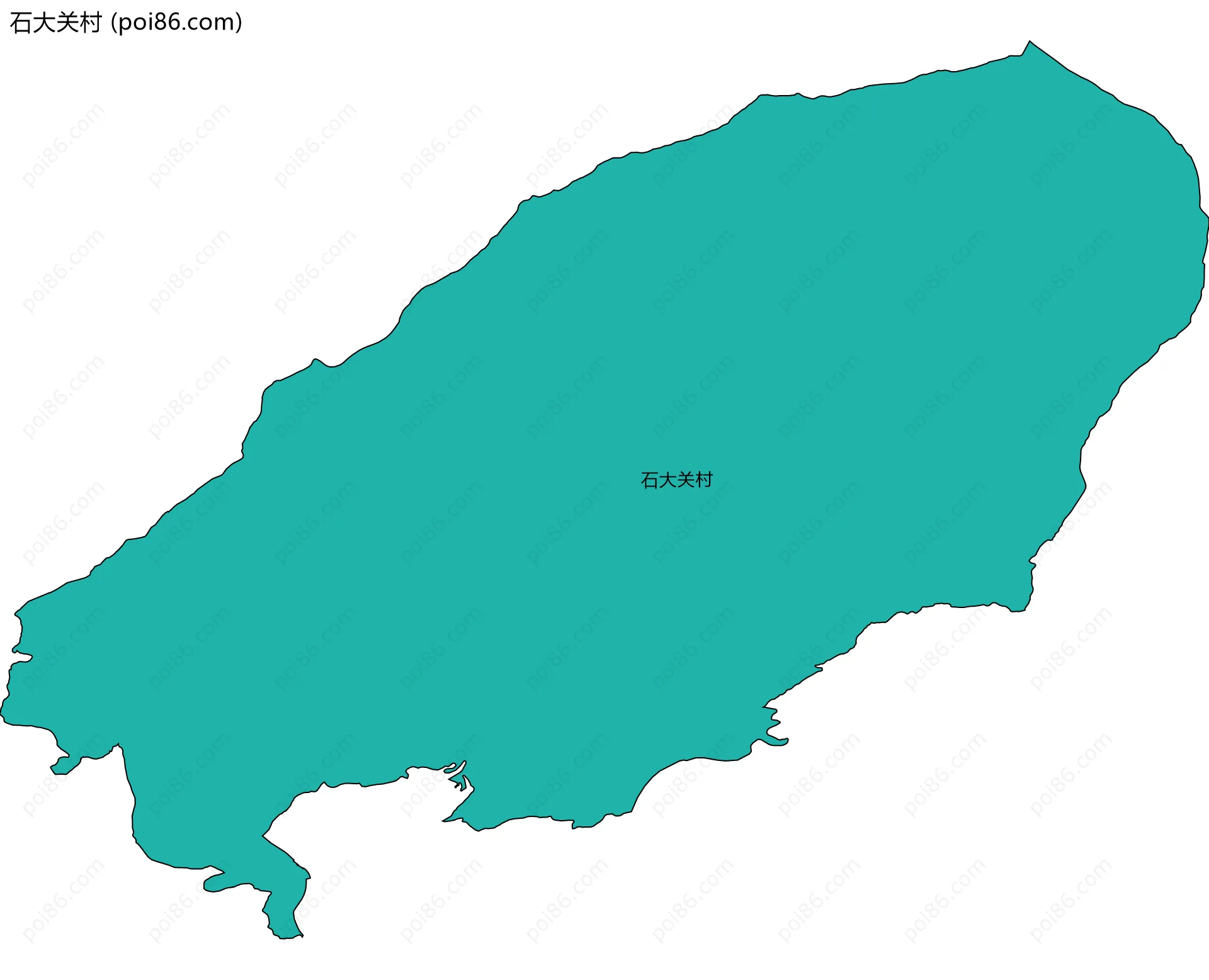 石大关村边界地图