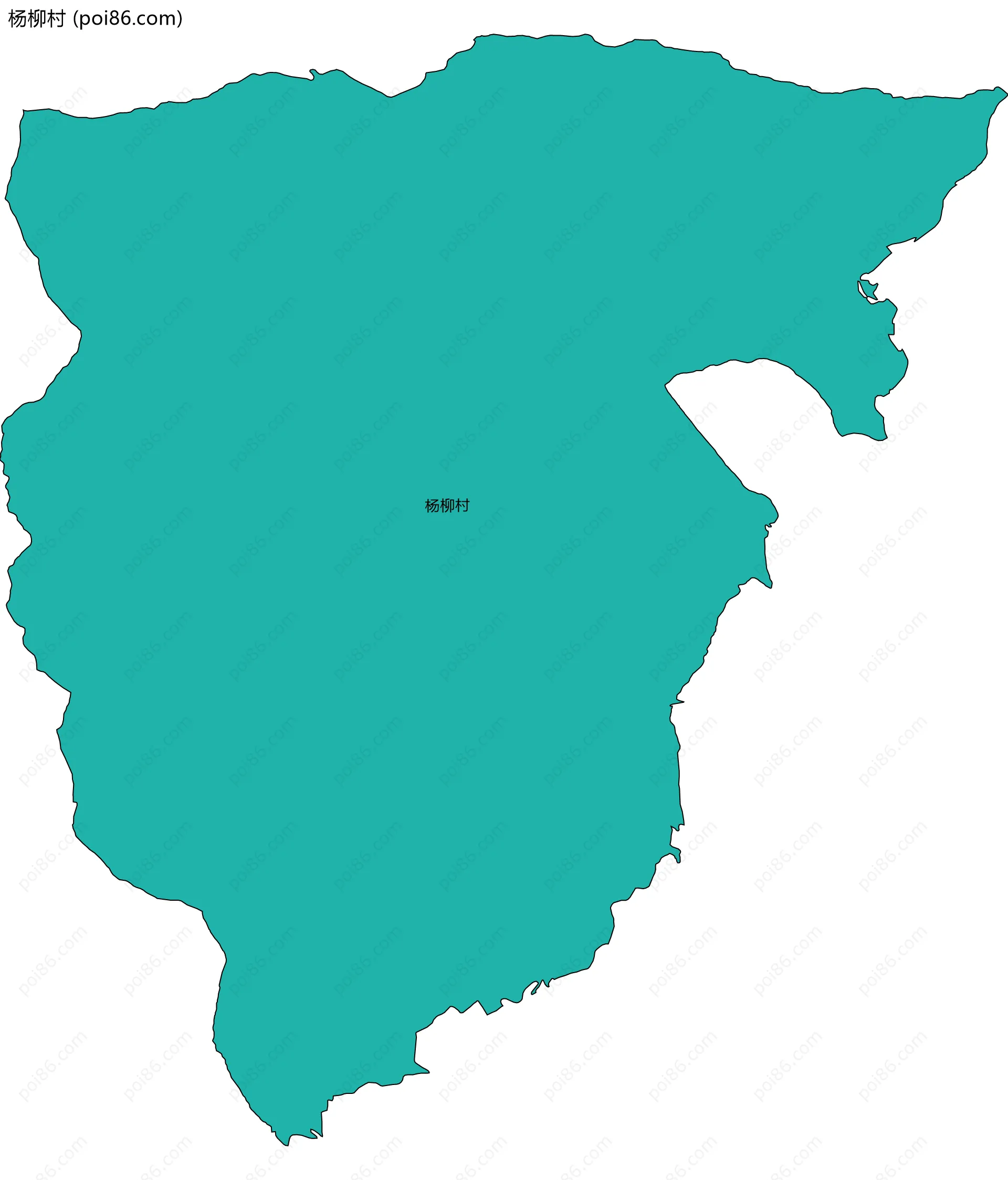 杨柳村边界地图