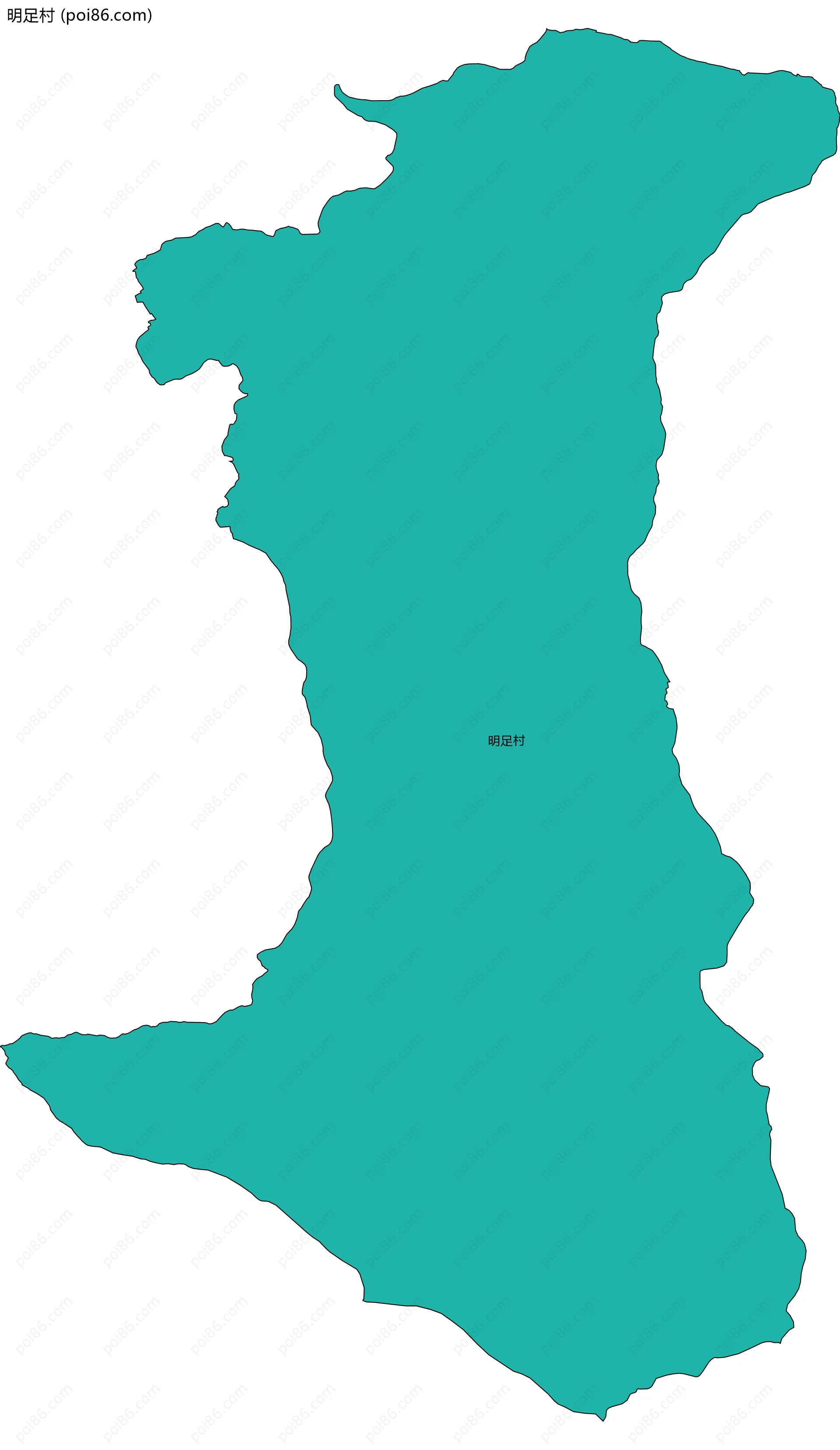 明足村边界地图