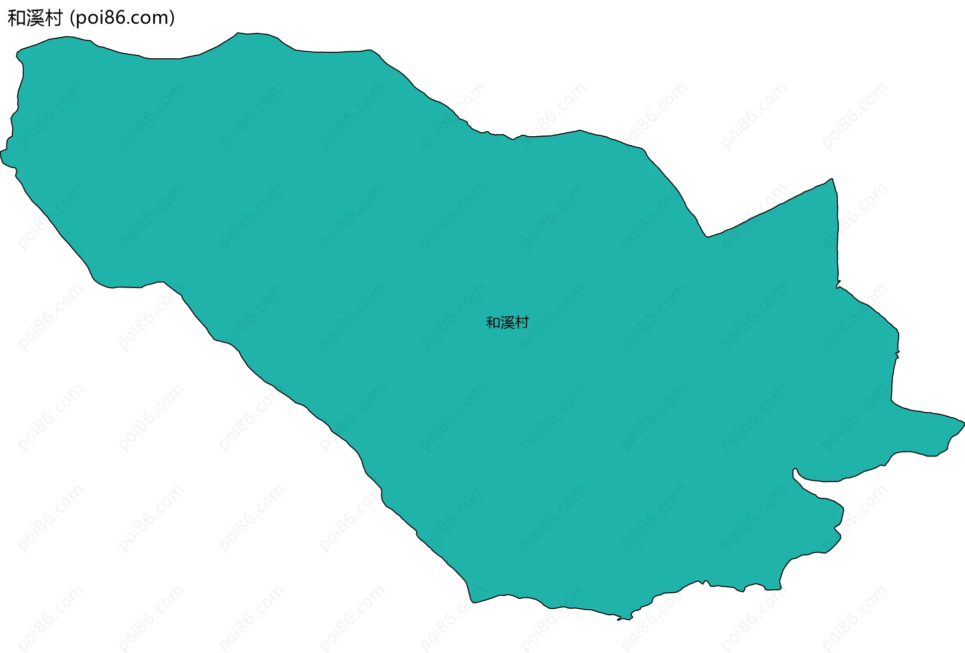 和溪村边界地图