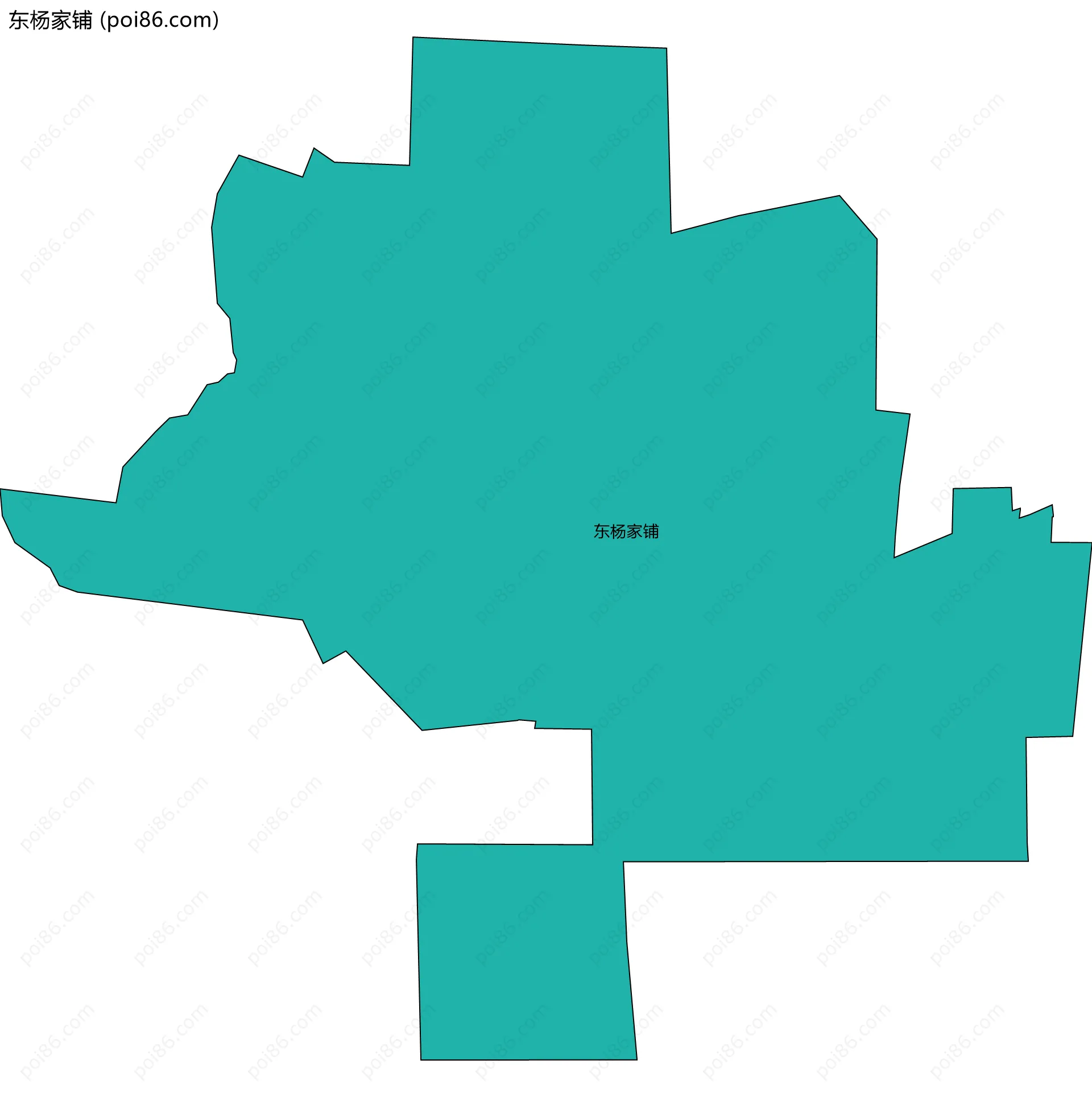 东杨家铺边界地图