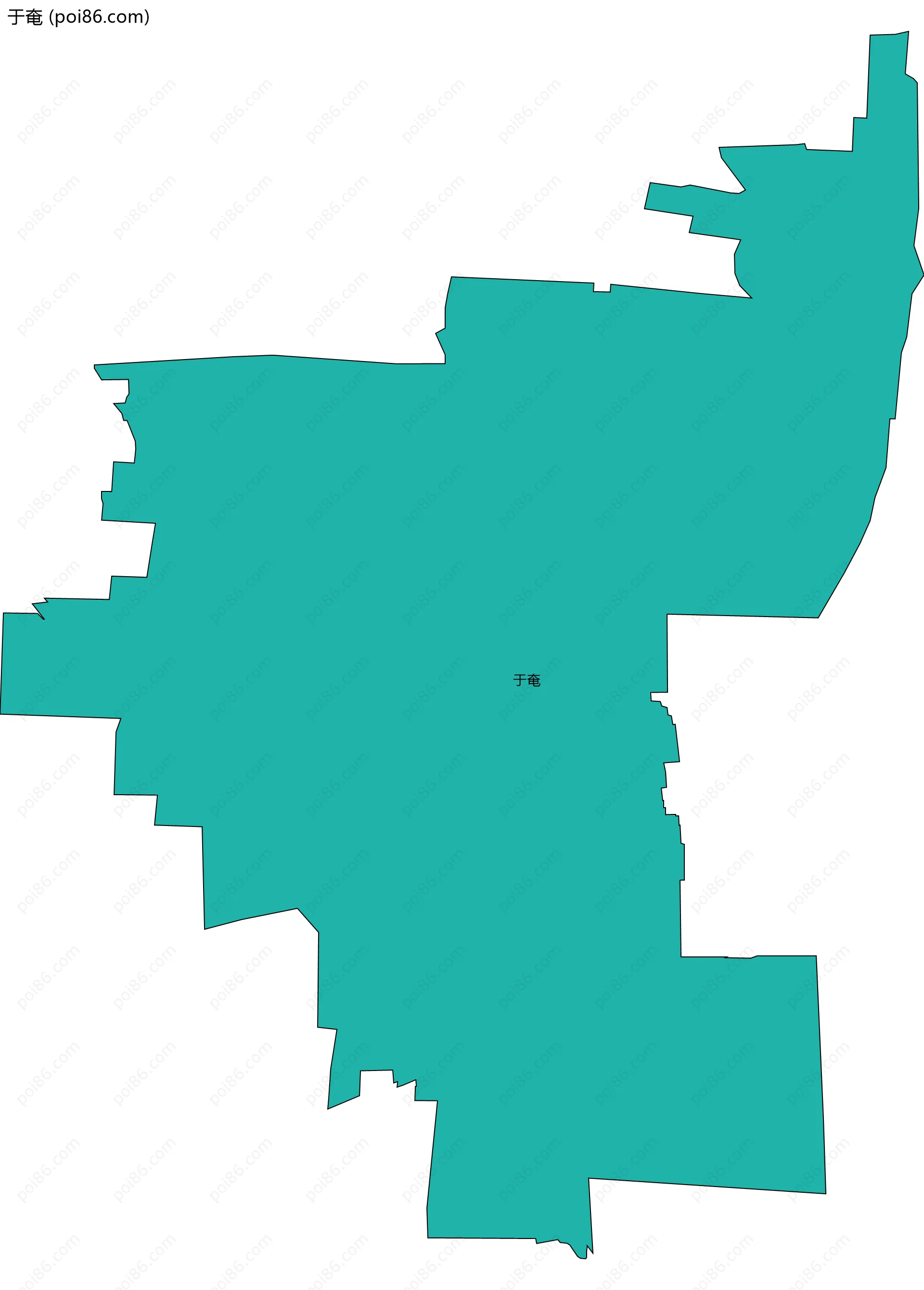 于奄边界地图