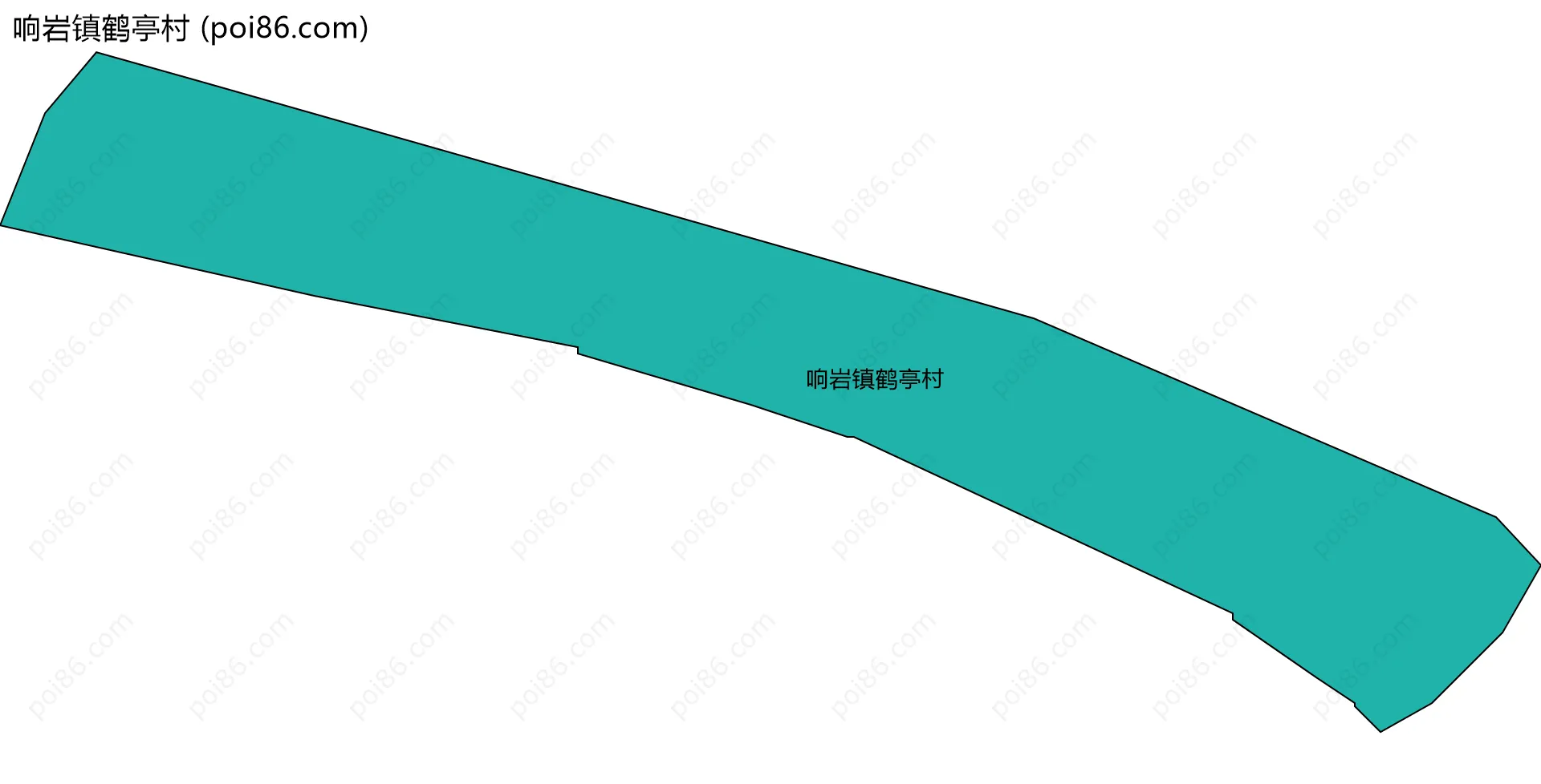 响岩镇鹤亭村边界地图