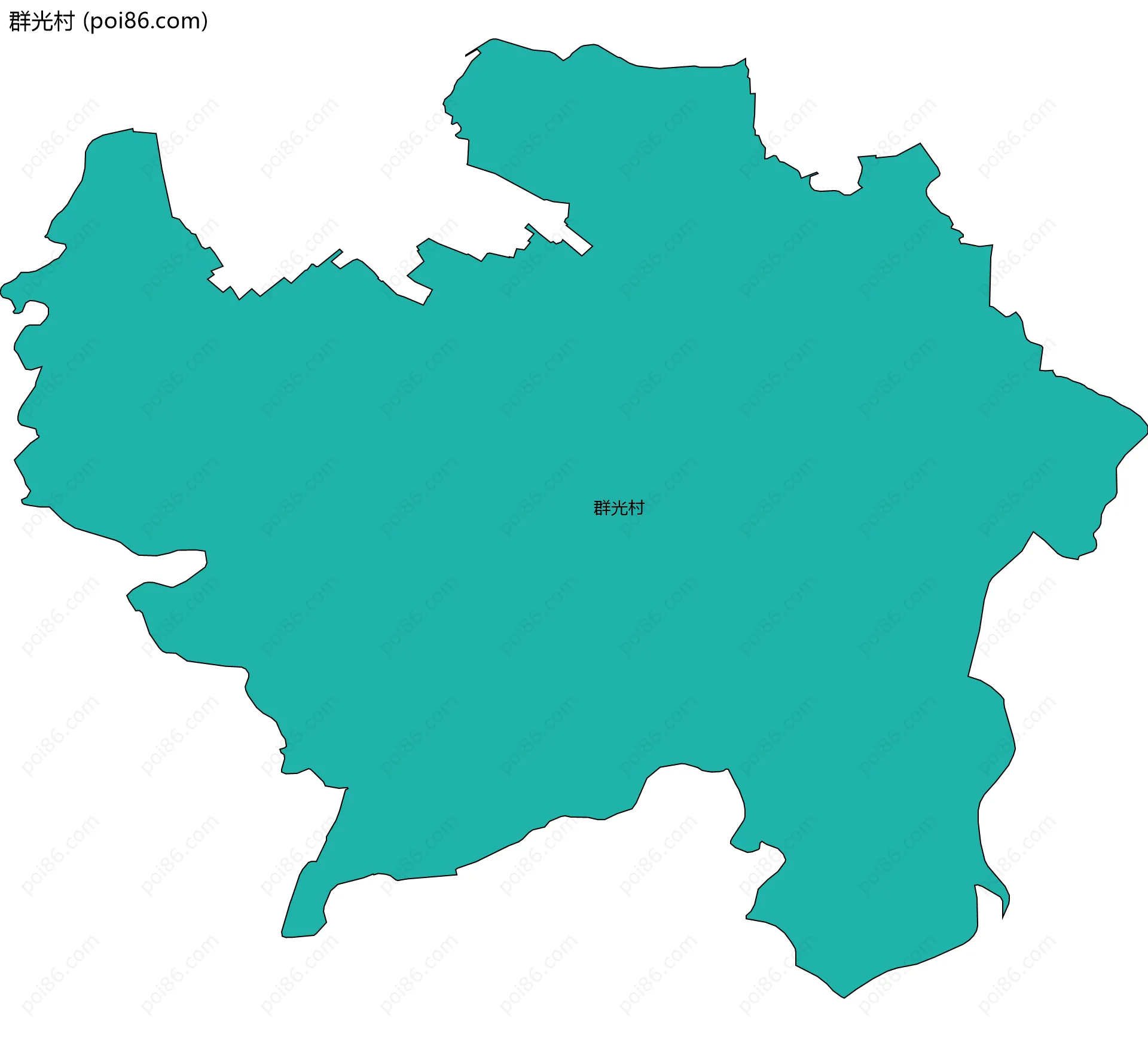 群光村边界地图