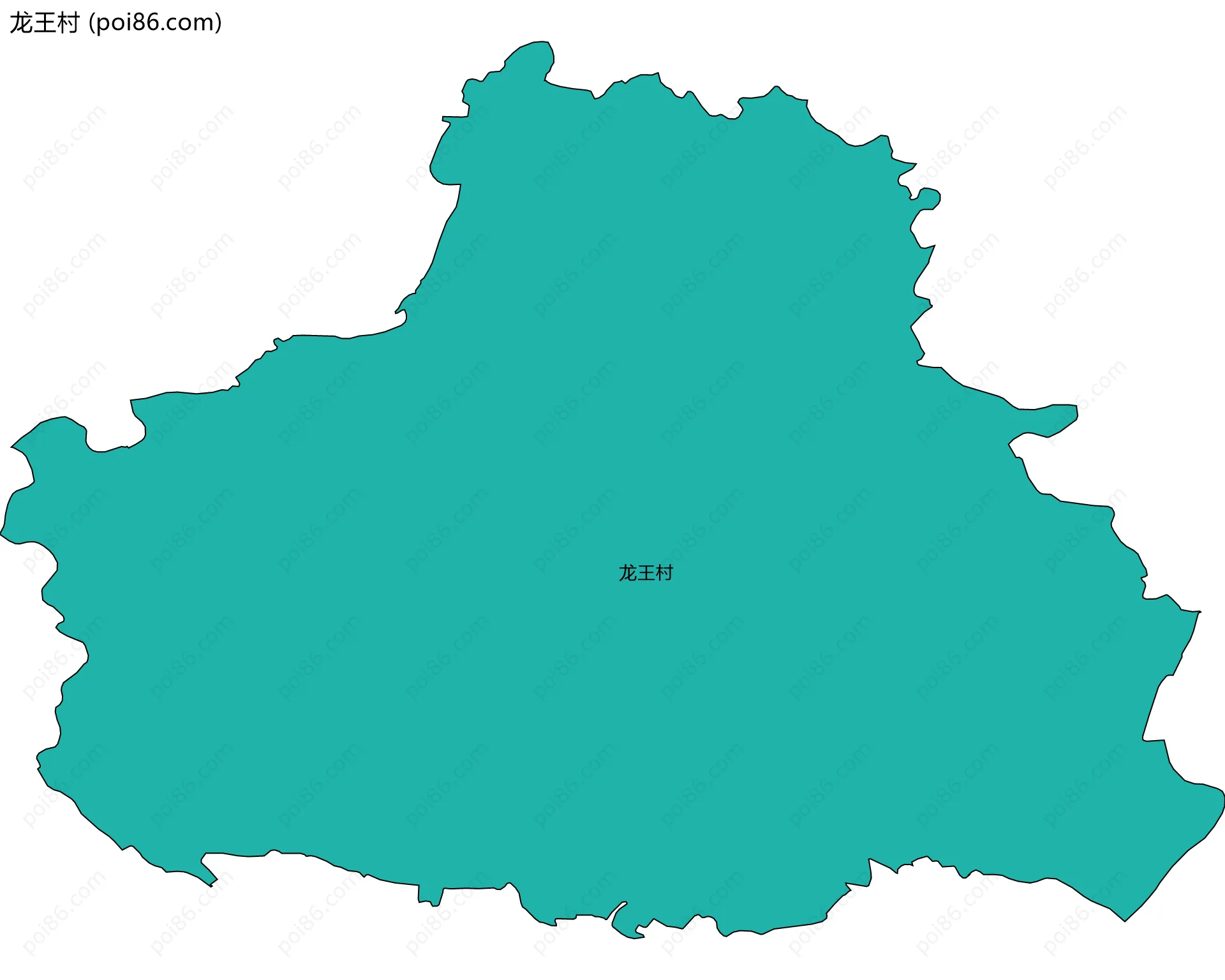 龙王村边界地图