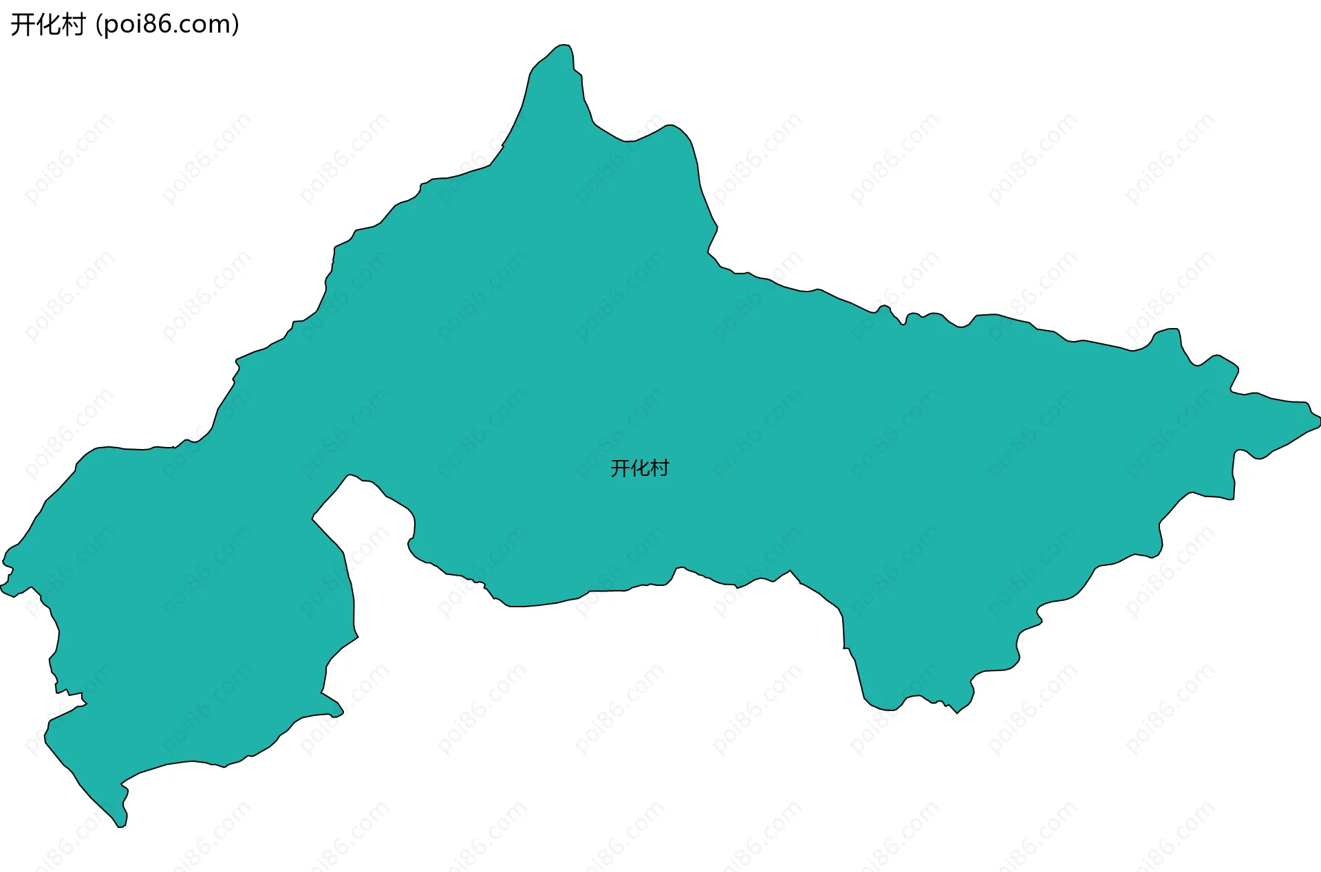 开化村边界地图