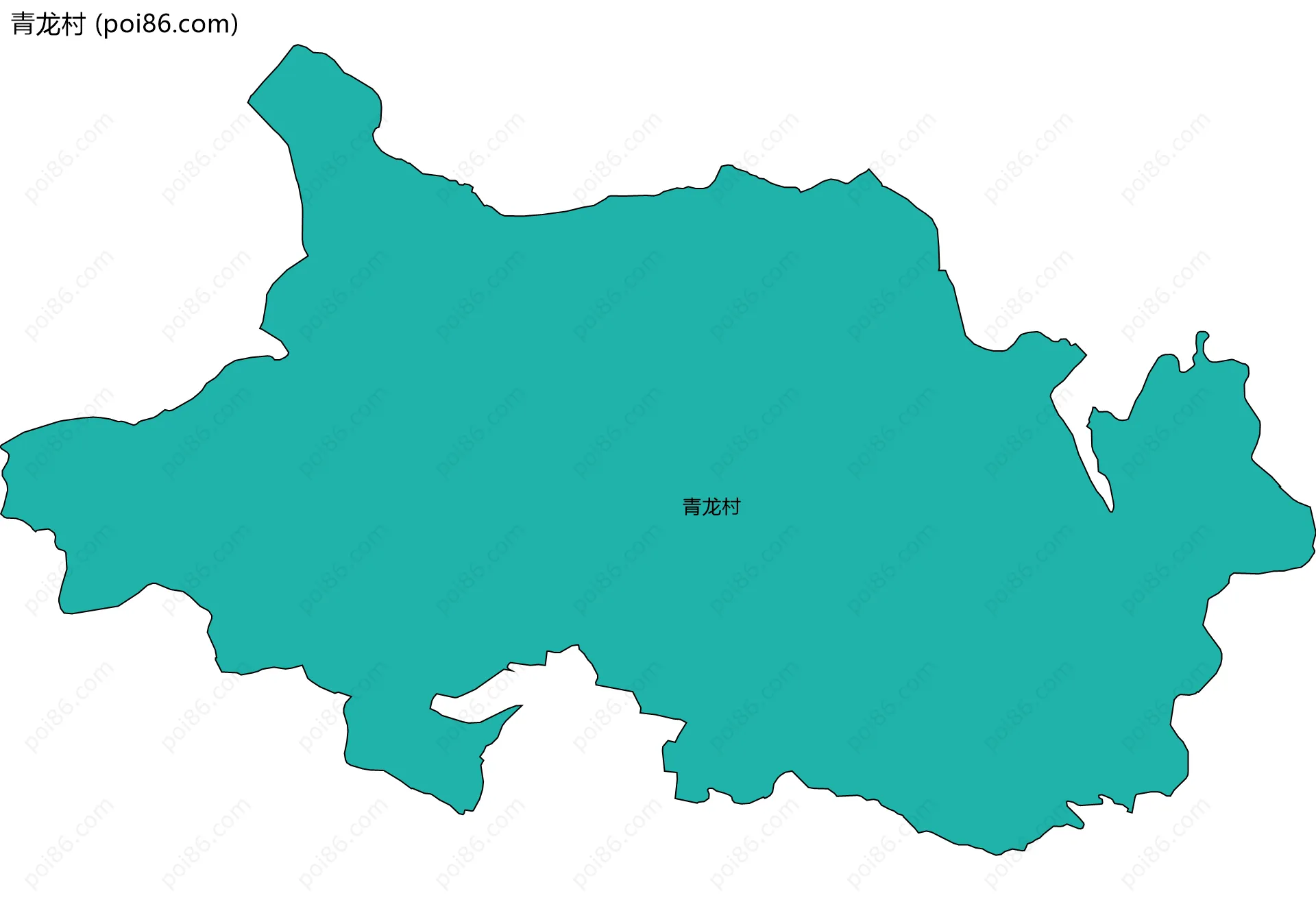 青龙村边界地图