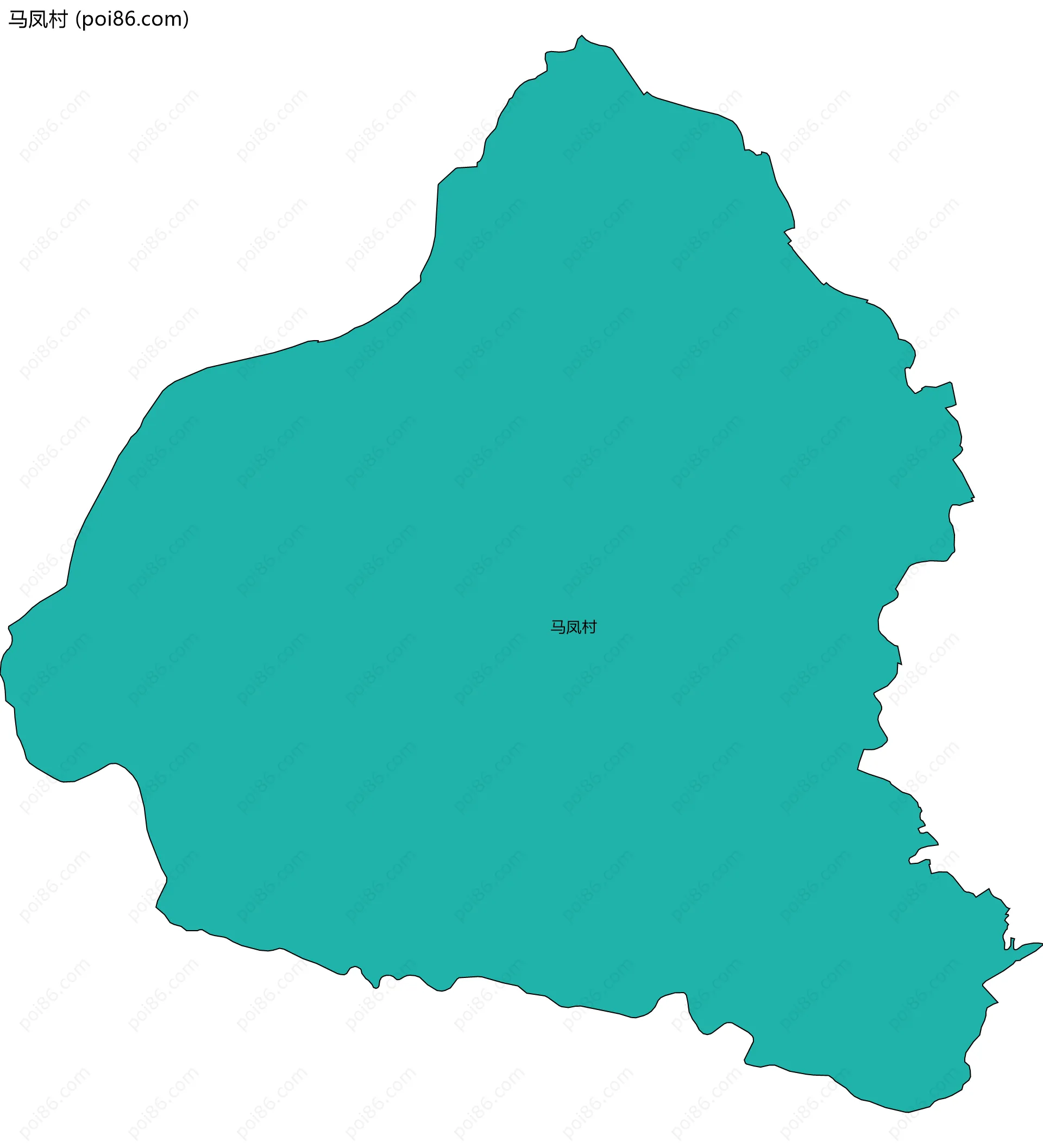 马凤村边界地图