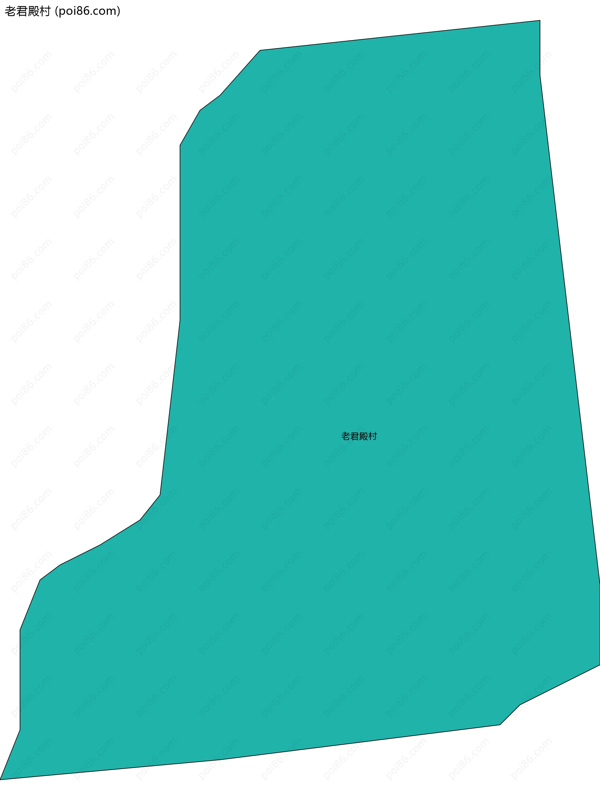 老君殿村边界地图