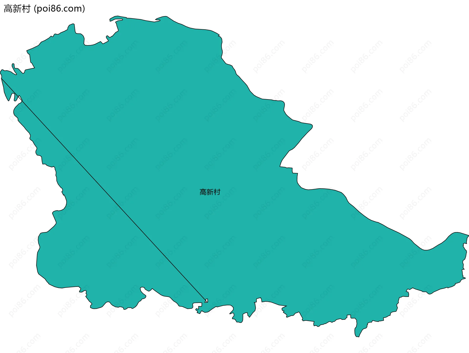 高新村边界地图