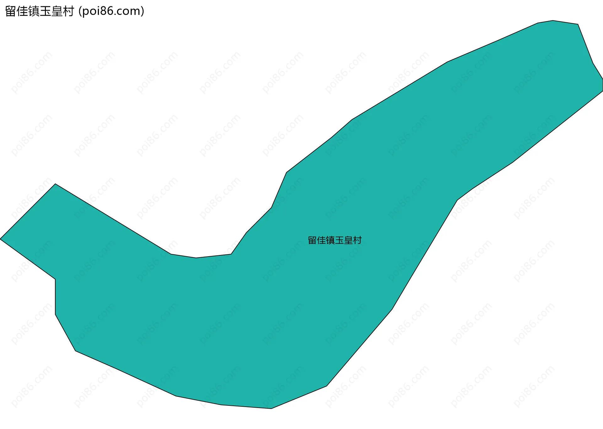 留佳镇玉皇村边界地图