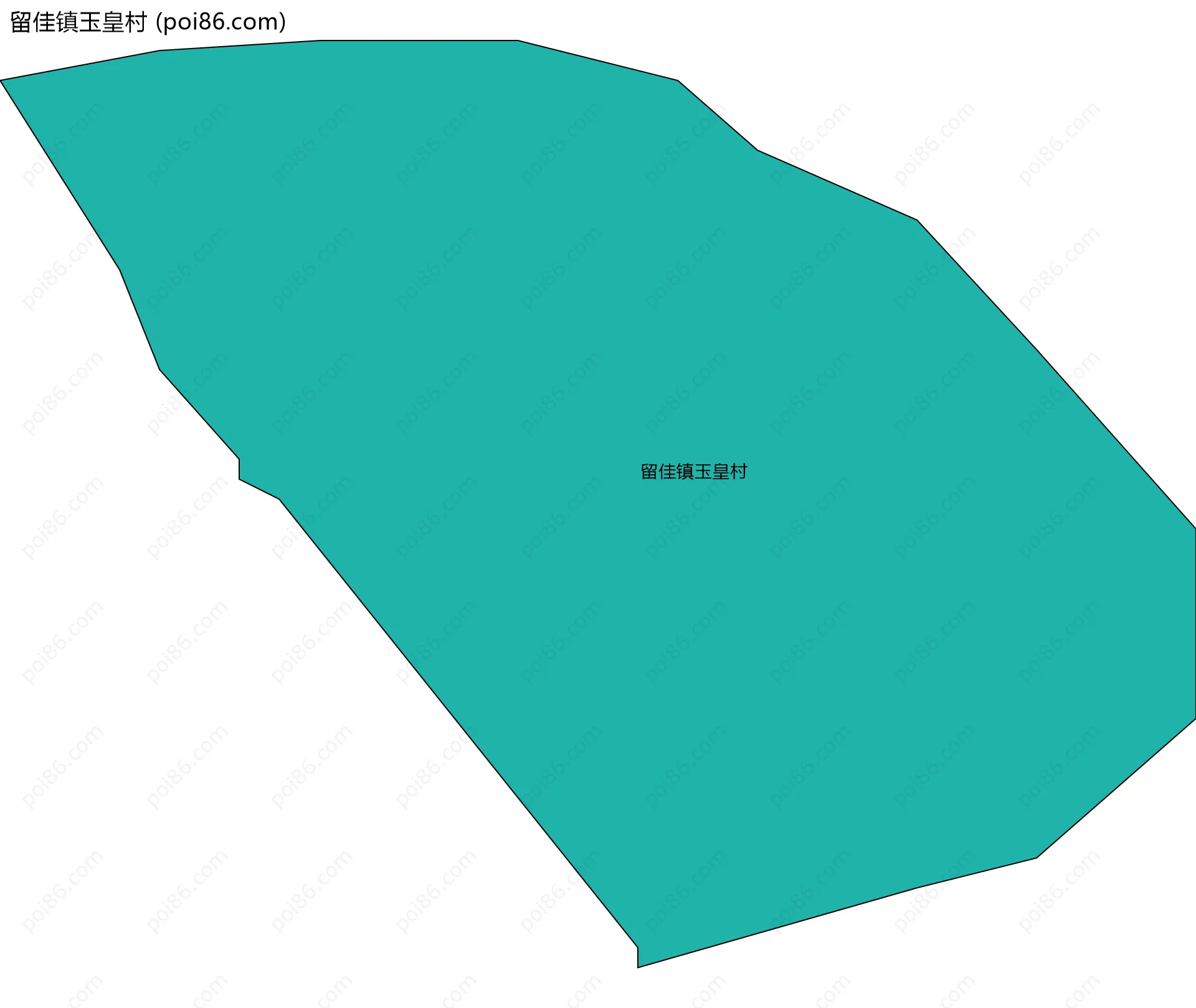 留佳镇玉皇村边界地图