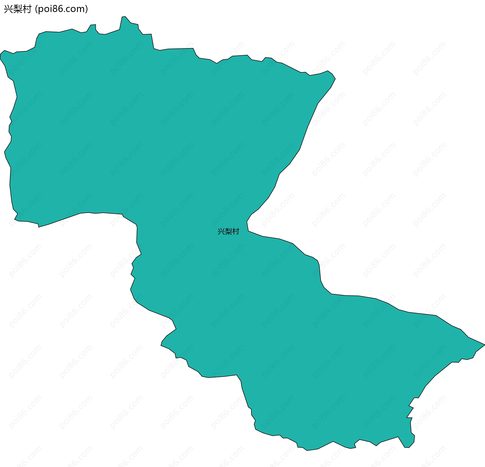 兴梨村边界地图