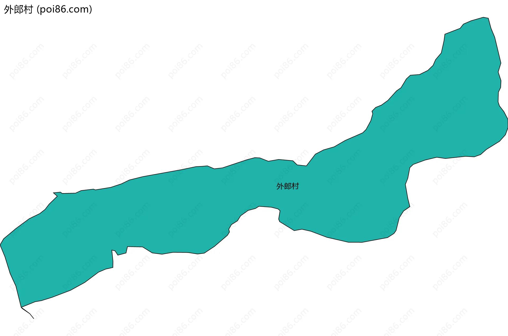 外郎村边界地图