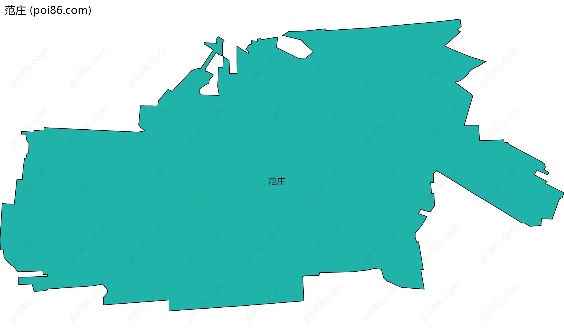 范庄边界地图