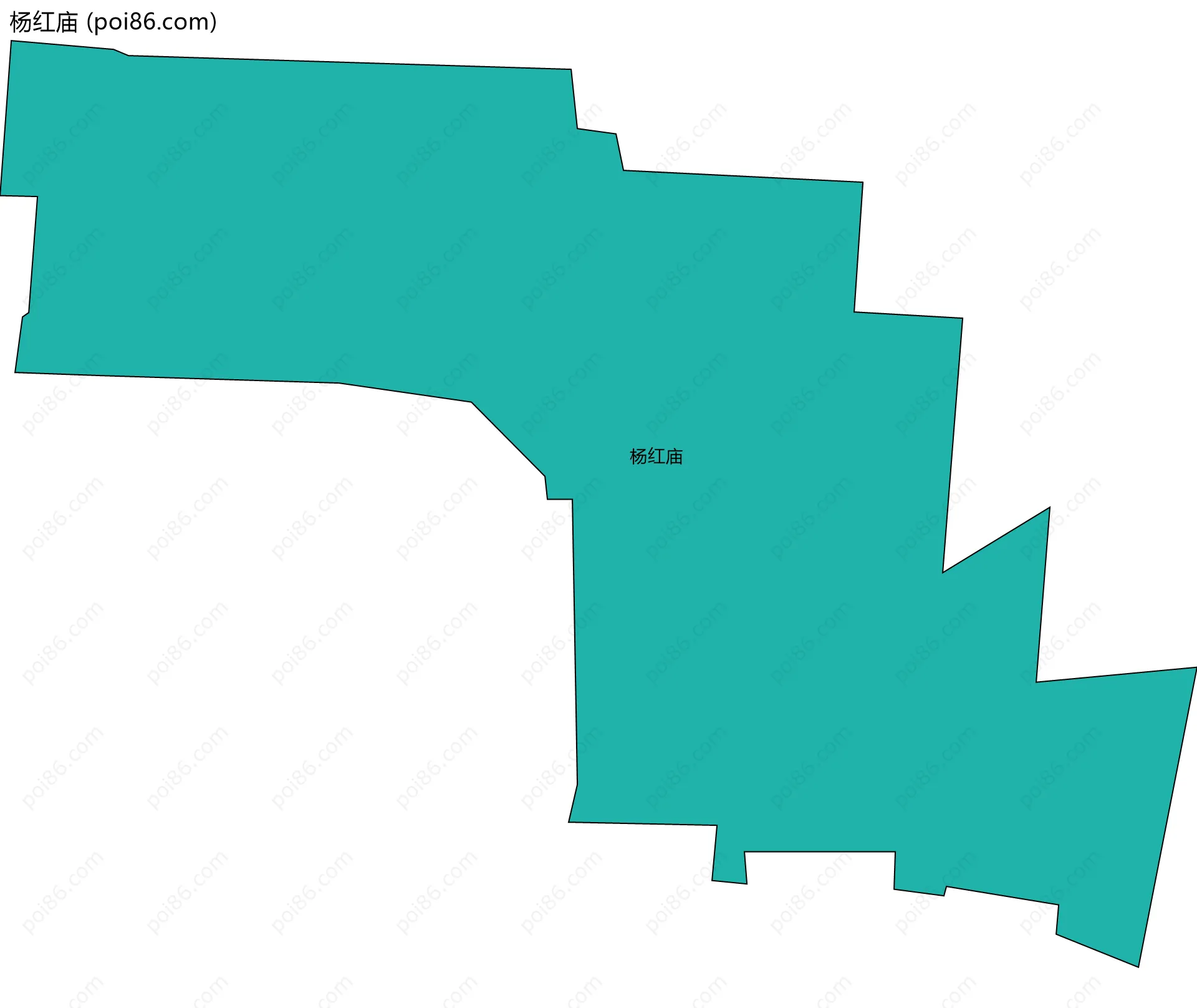 杨红庙边界地图