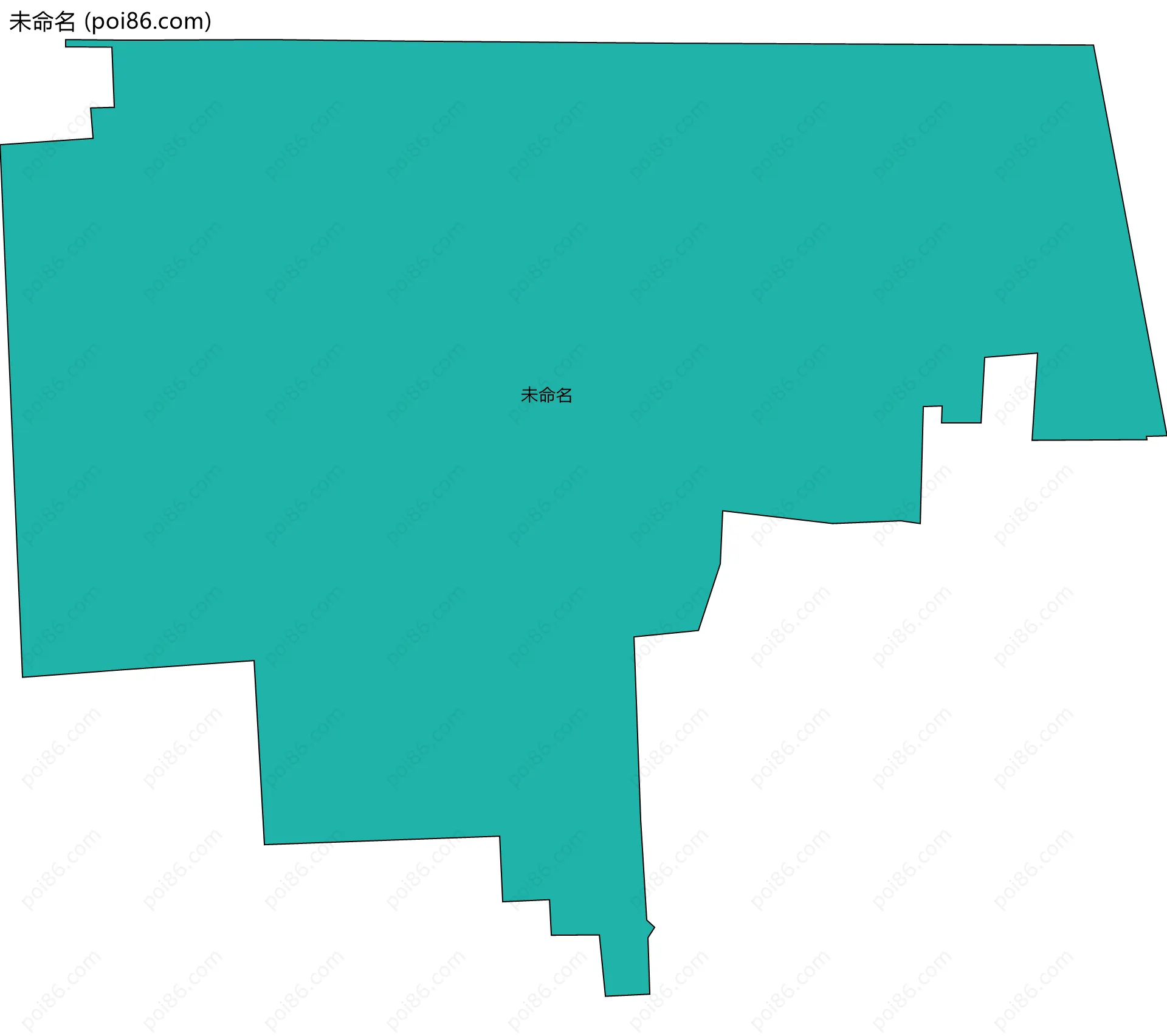 未命名边界地图