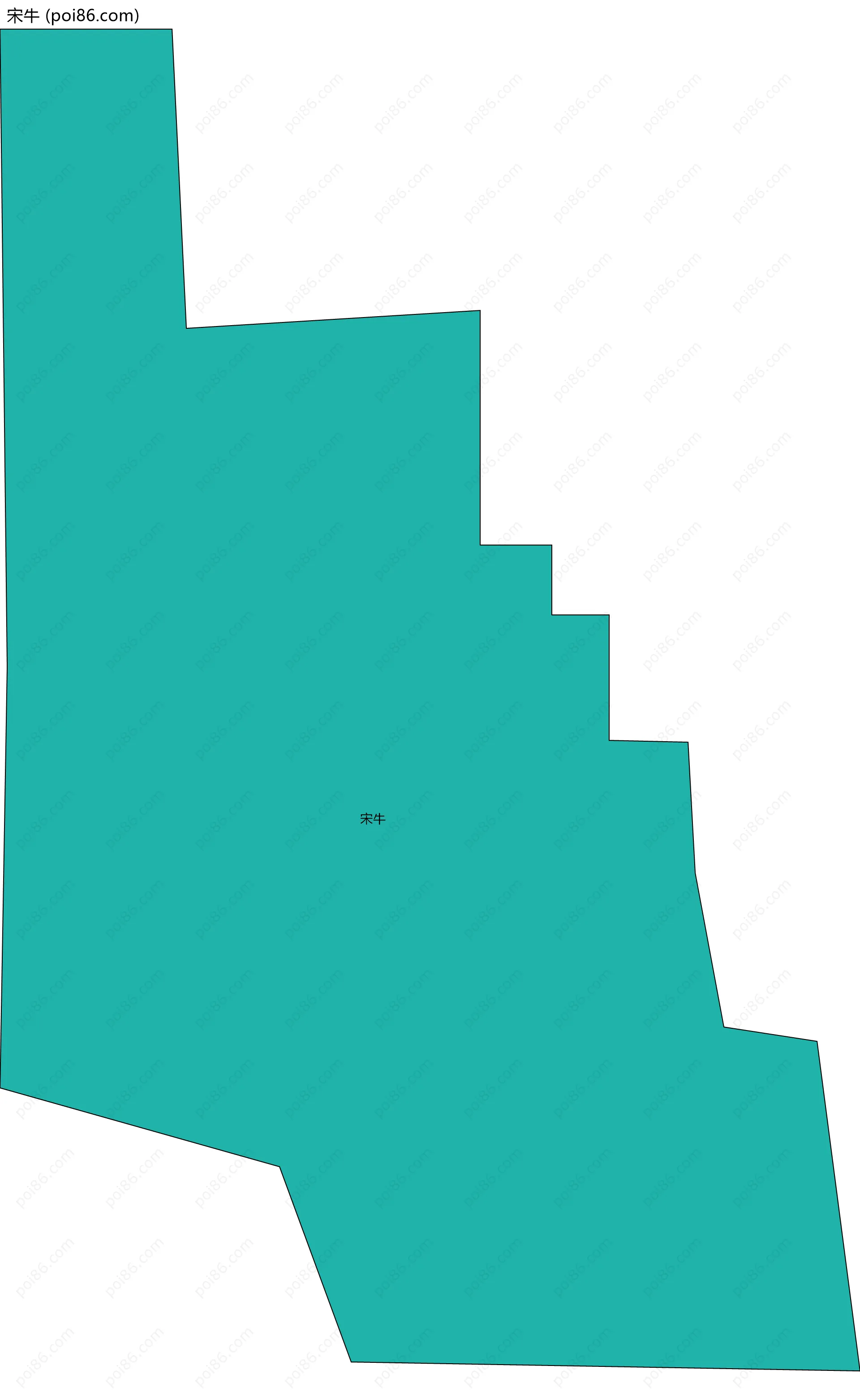 宋牛边界地图