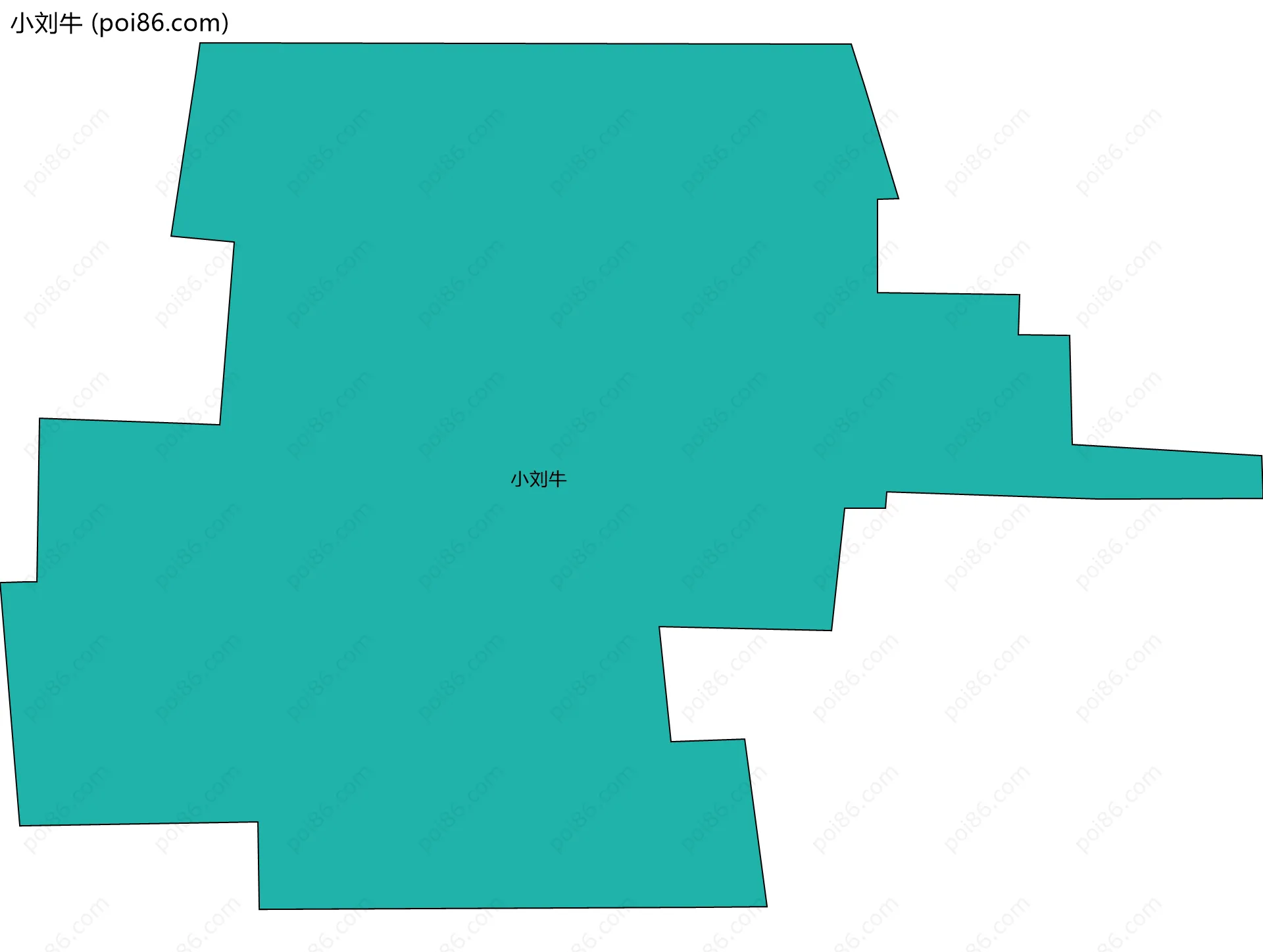 小刘牛边界地图