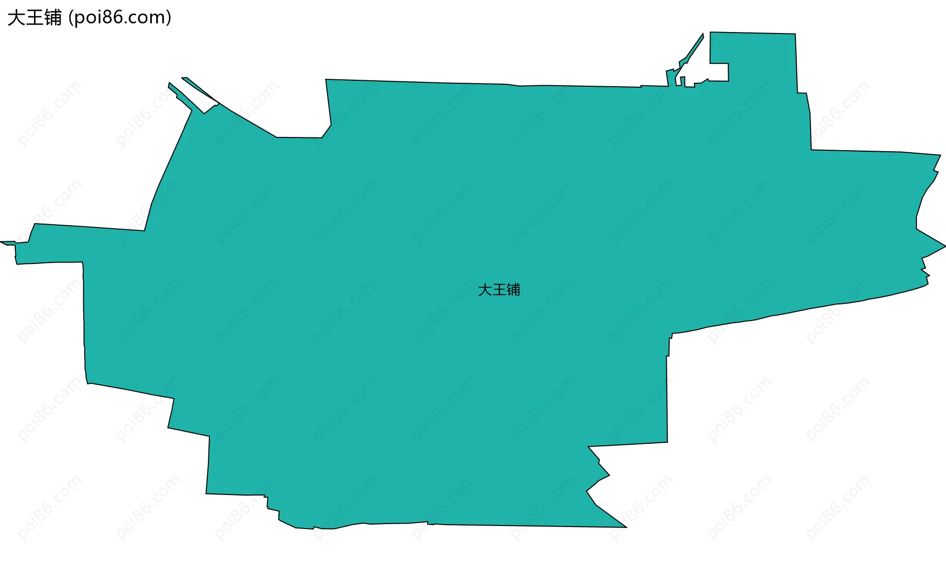 大王铺边界地图