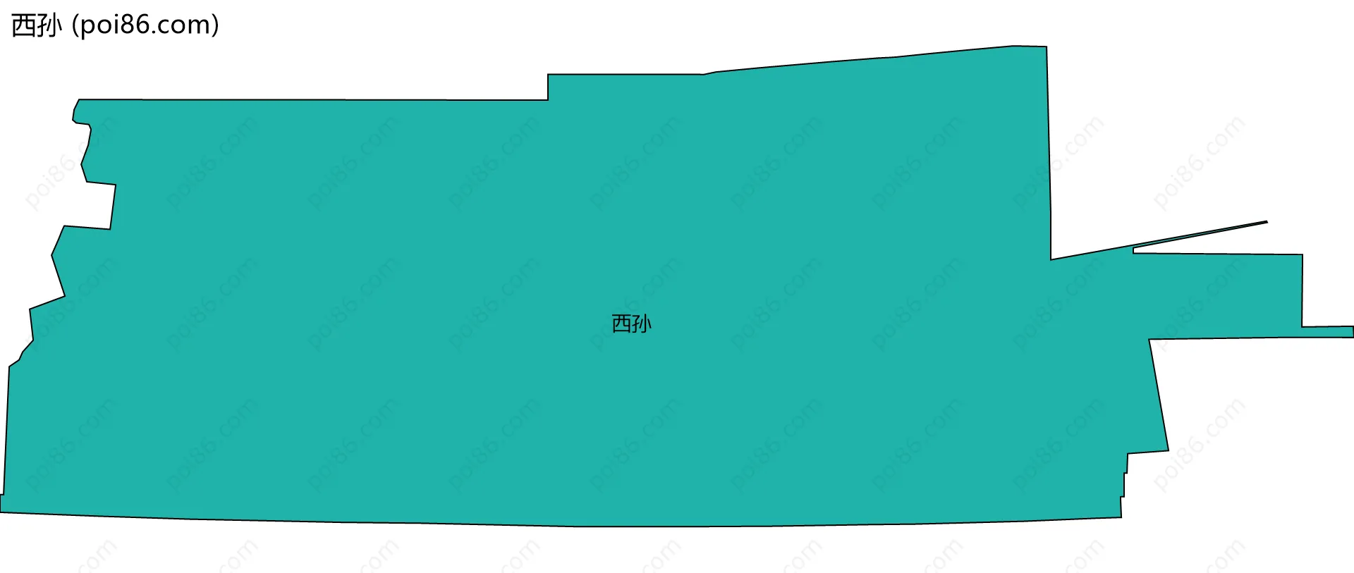 西孙边界地图