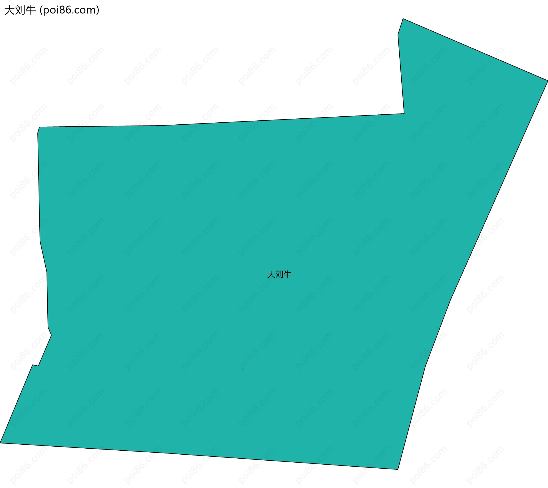 大刘牛边界地图