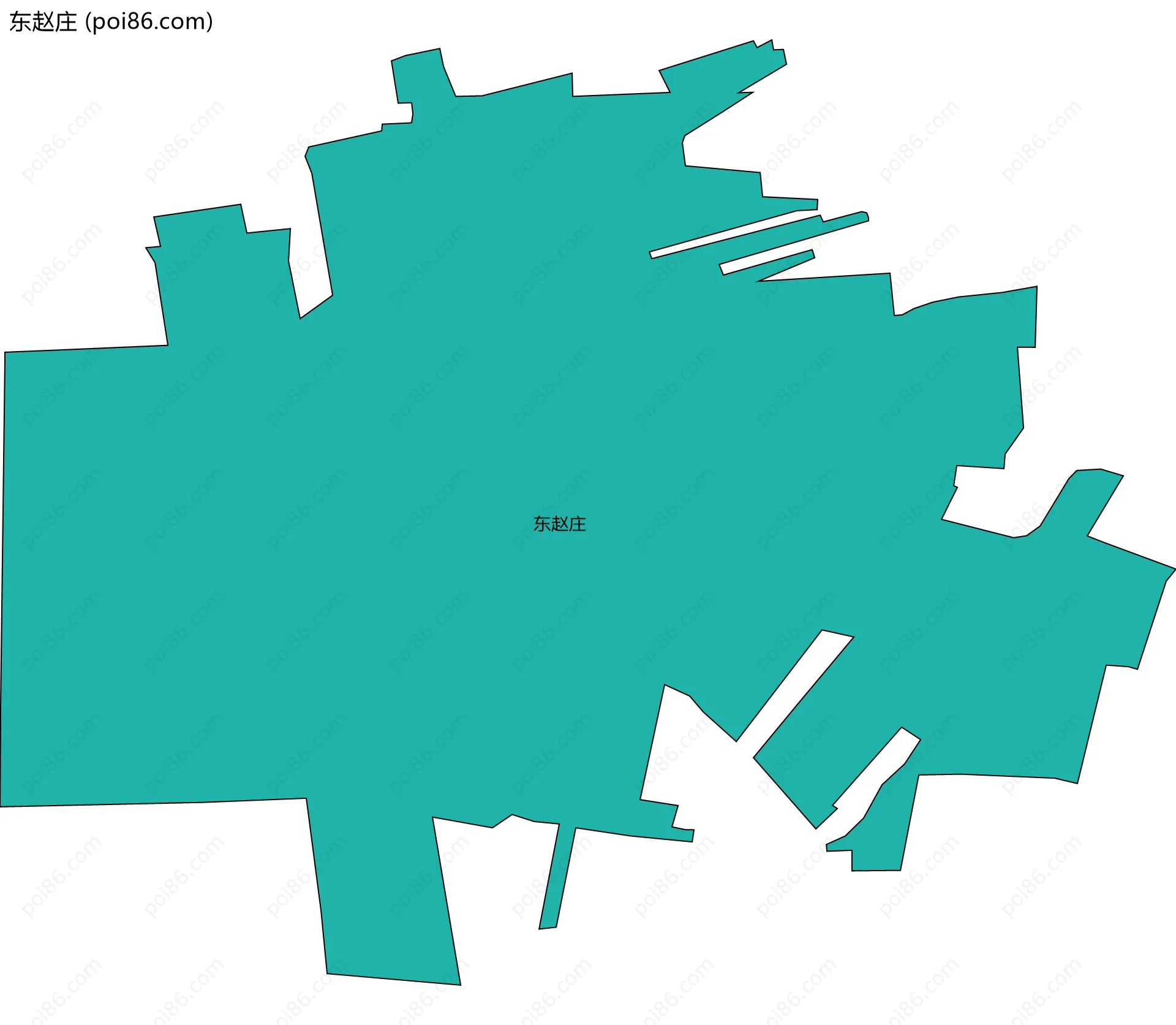 东赵庄边界地图