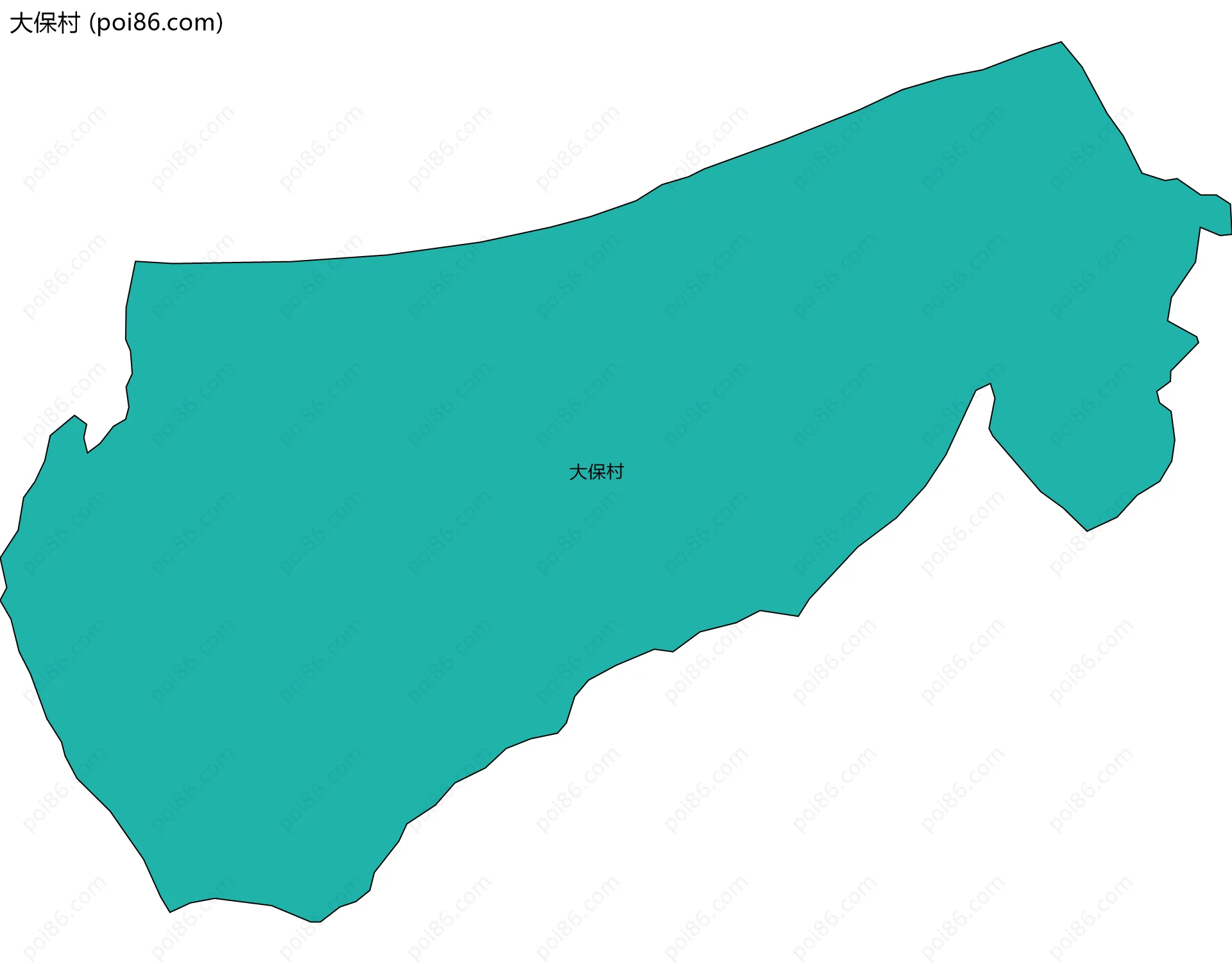 大保村边界地图