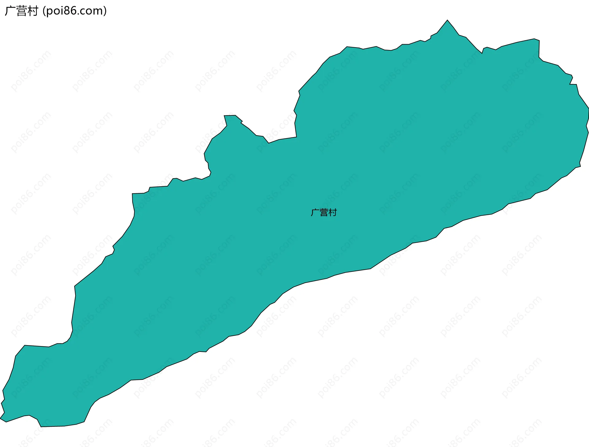 广营村边界地图