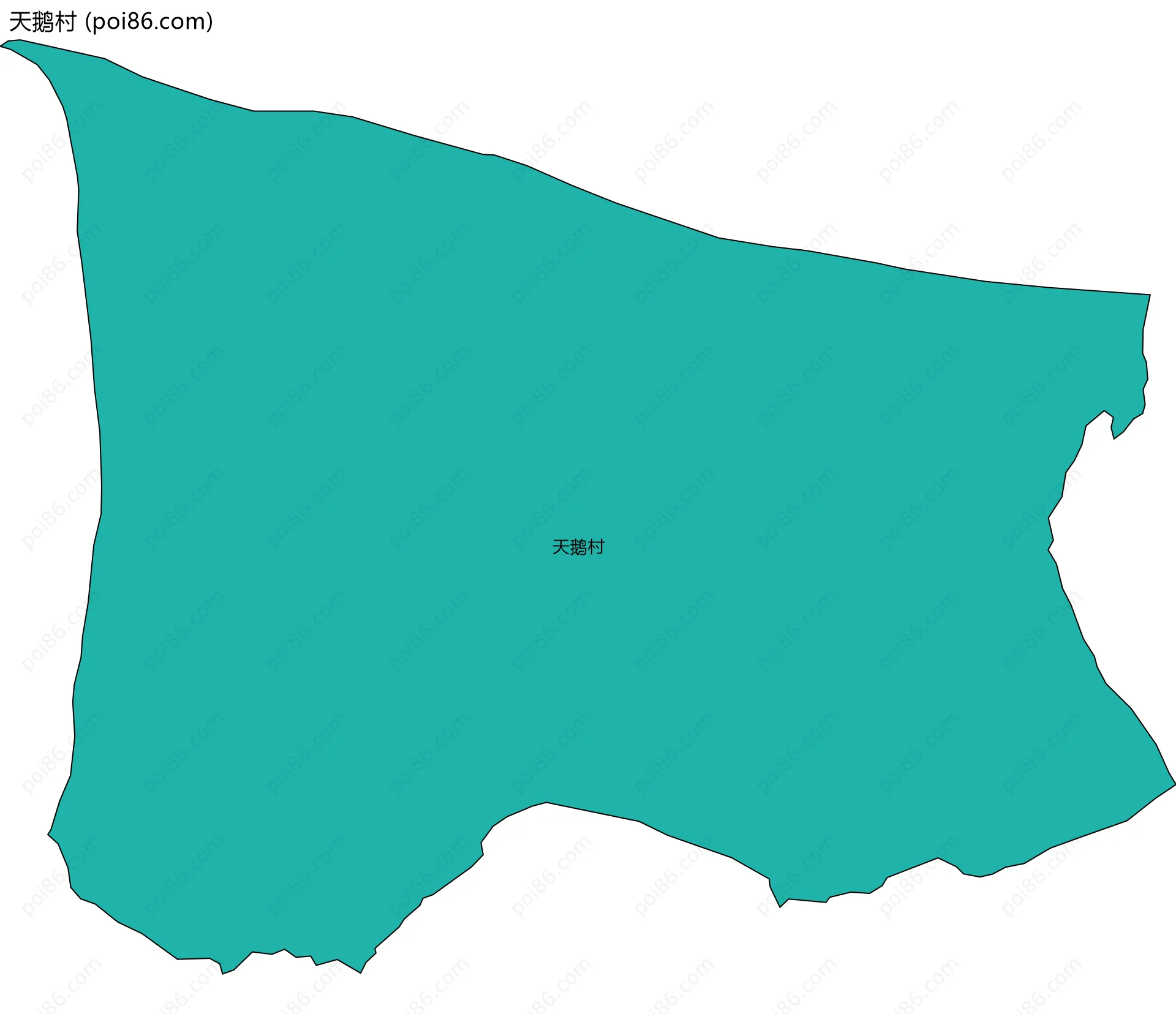 天鹅村边界地图