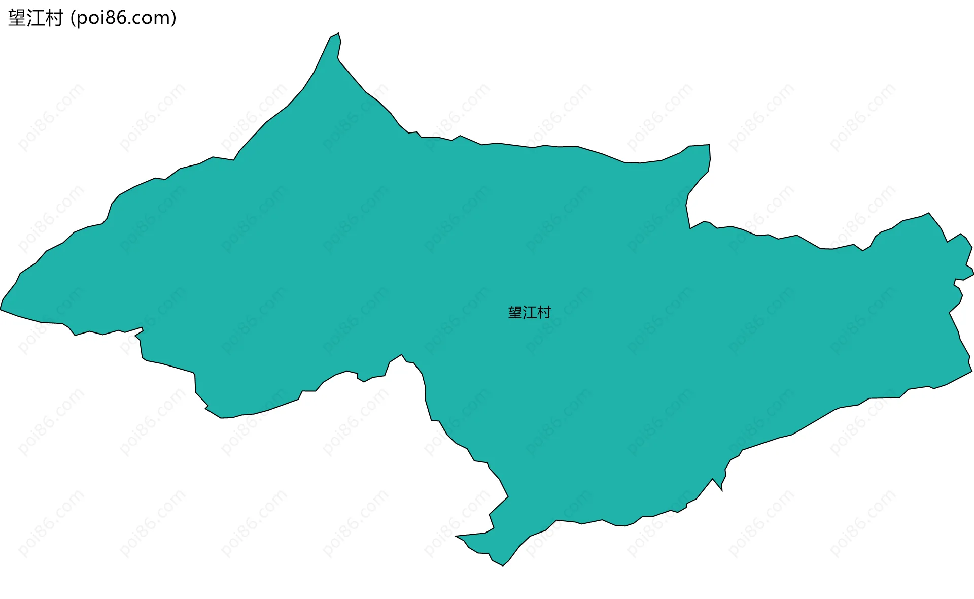 望江村边界地图