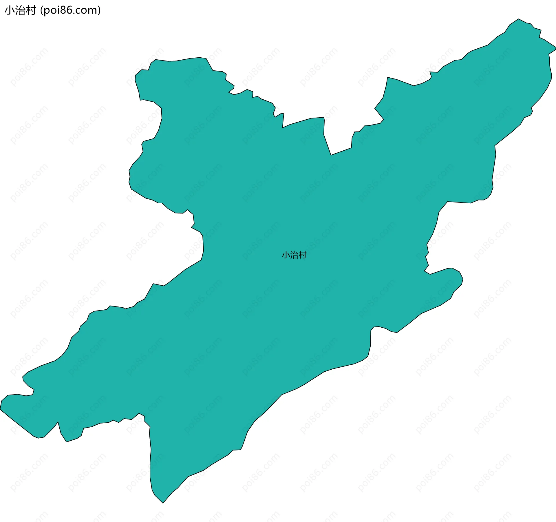 小治村边界地图