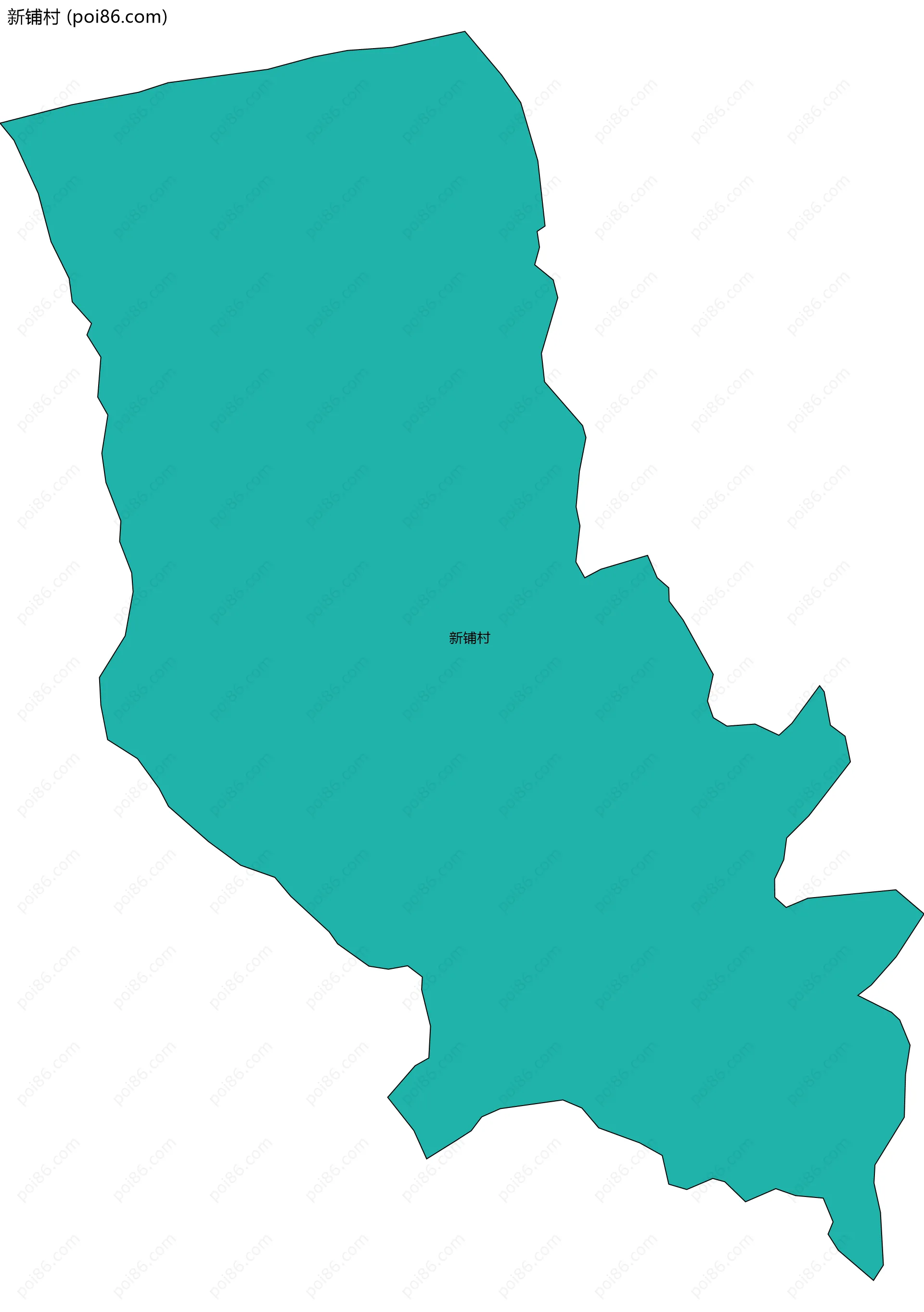 新铺村边界地图
