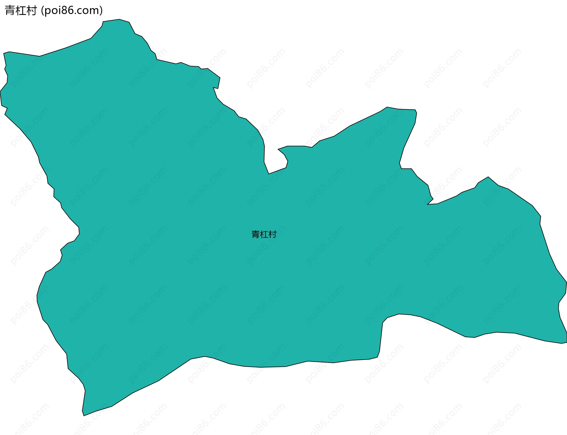 青杠村边界地图