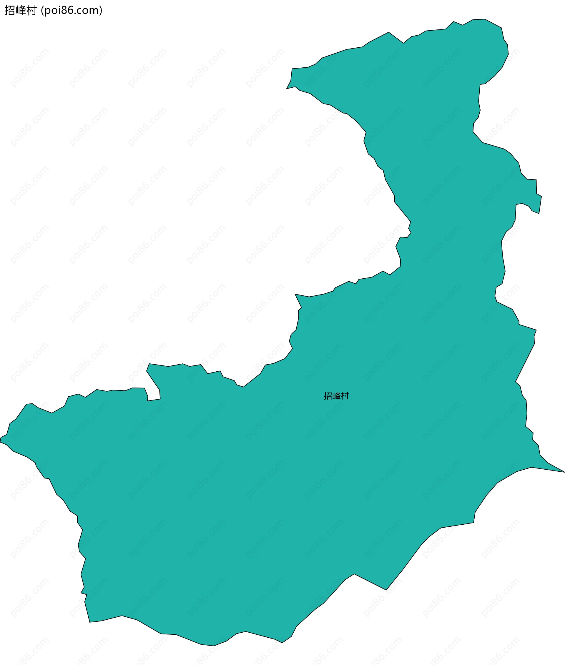 招峰村边界地图