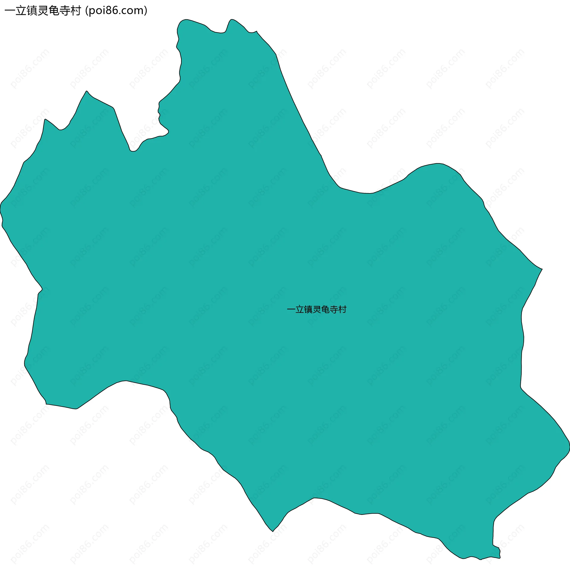 一立镇灵龟寺村边界地图