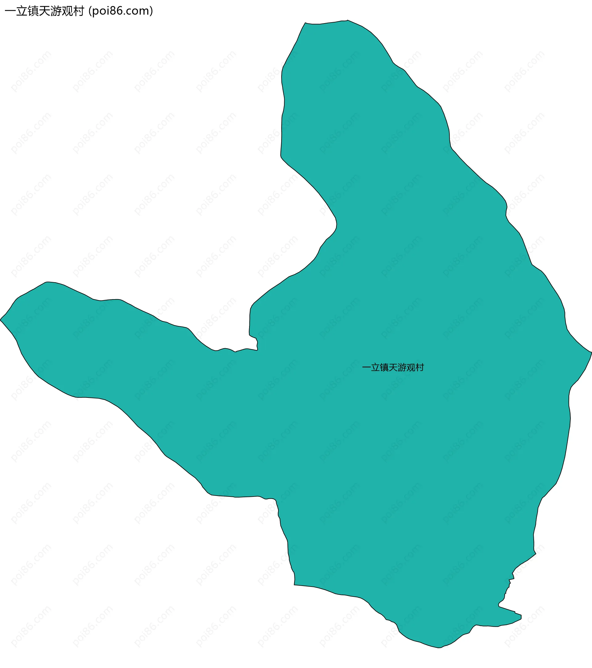 一立镇天游观村边界地图